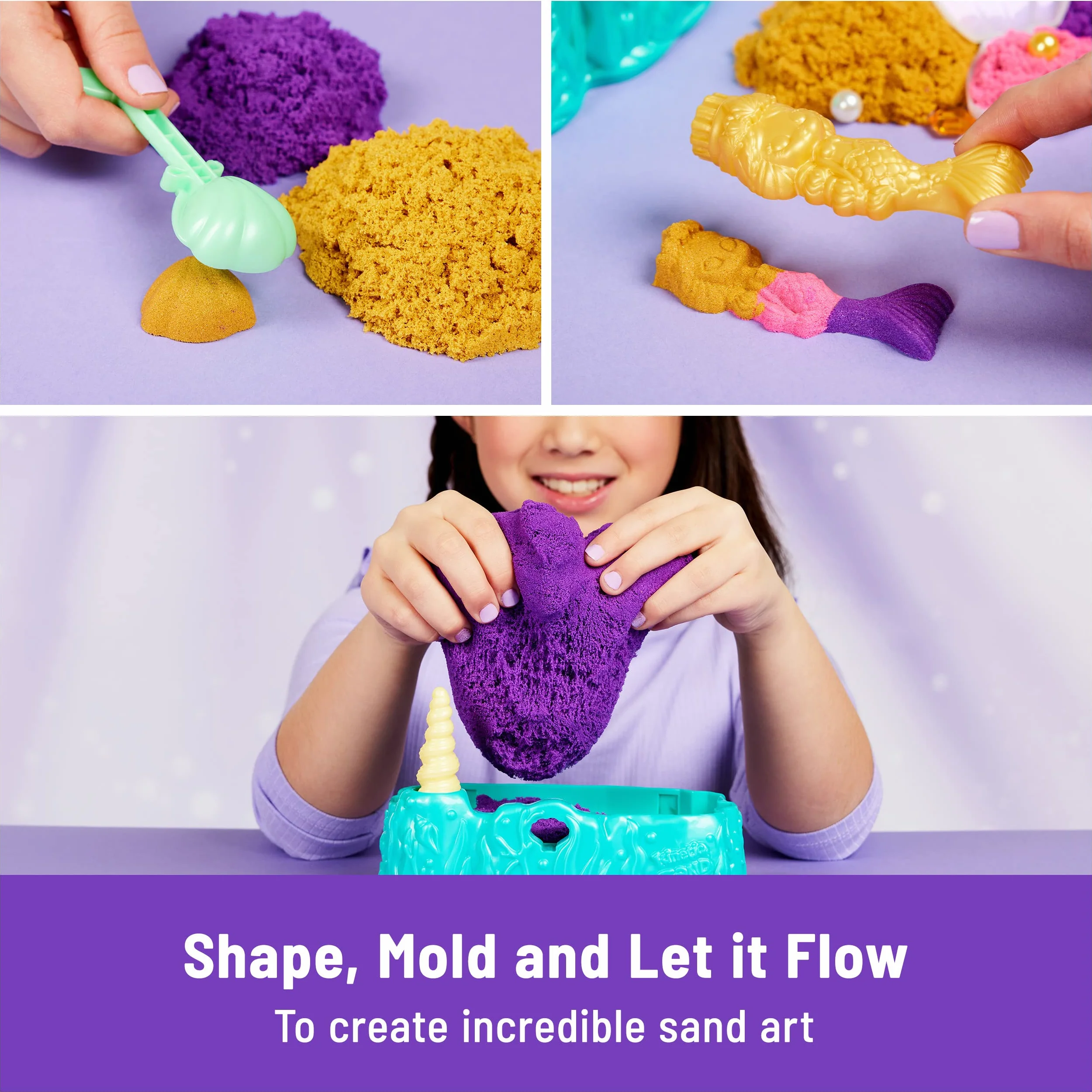 Kinetic Sand - zestaw Syrenka