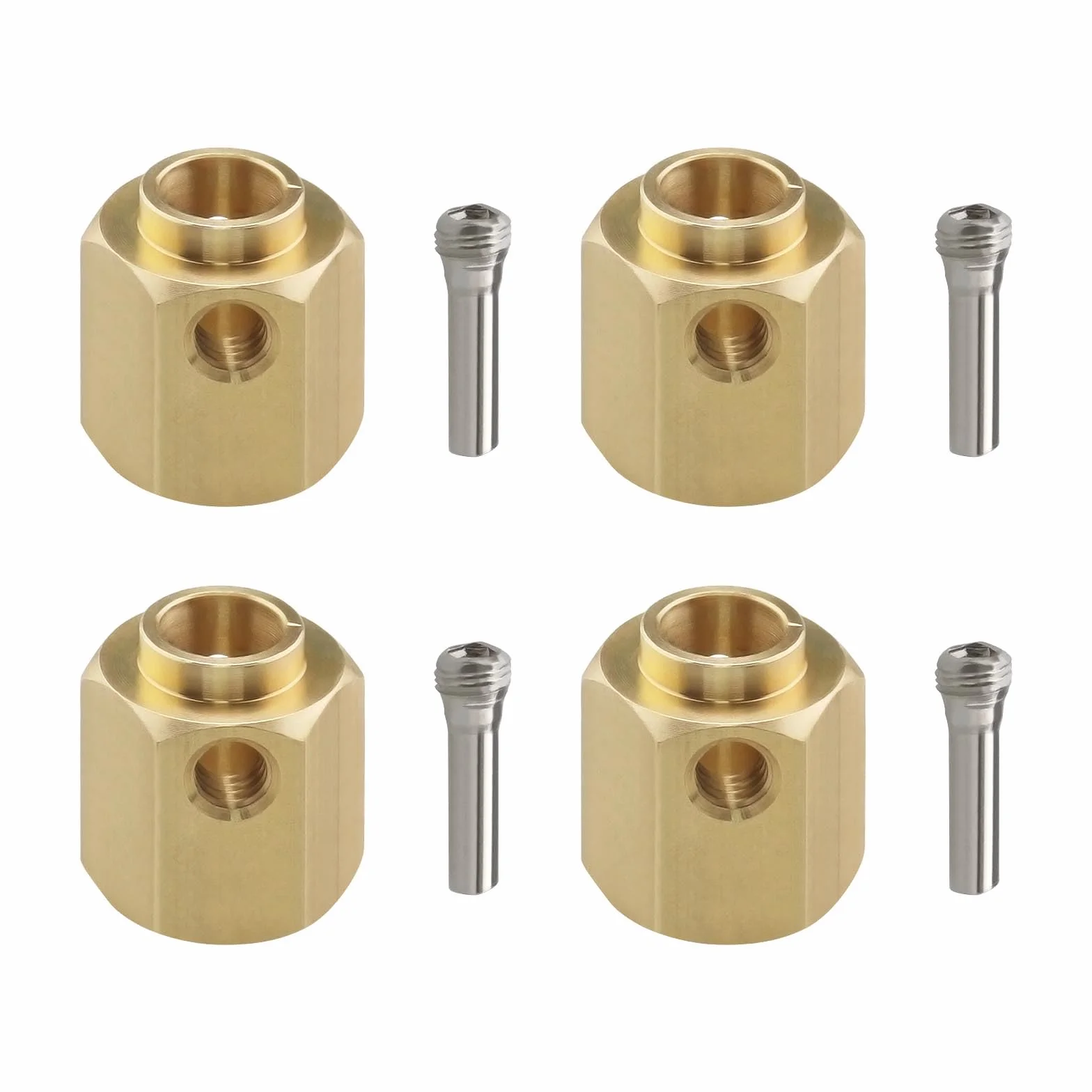 4 szt. RC Hex Adapter 12 mm Hex Hubs Z??cze Hex Zestawy adapterów Kompatybilne z 1/10 RC Crawler TRX-4 Grubo?? 12 mm