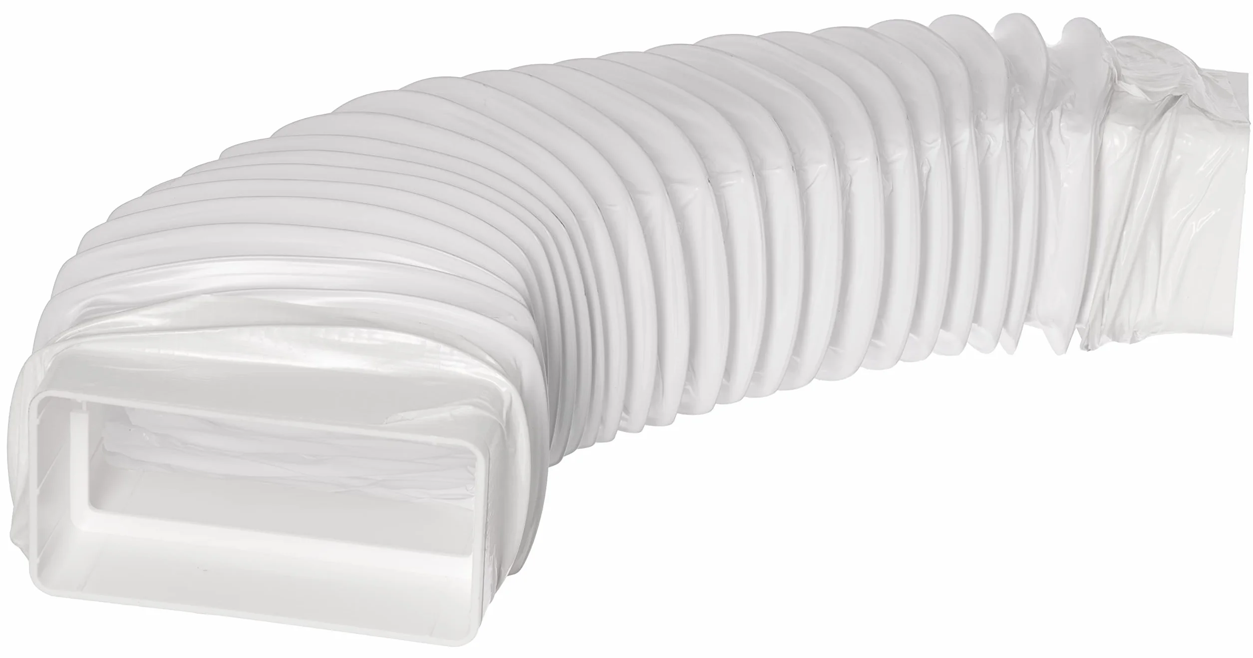 110 x 55 mm / 0,5 m PVC elastyczny kanał ze złączem, wąż wentylacyjny do płaskich kanałów, wąż wylotowy do klimatyzacji, suszarki bębnowej, okapu kuchennego