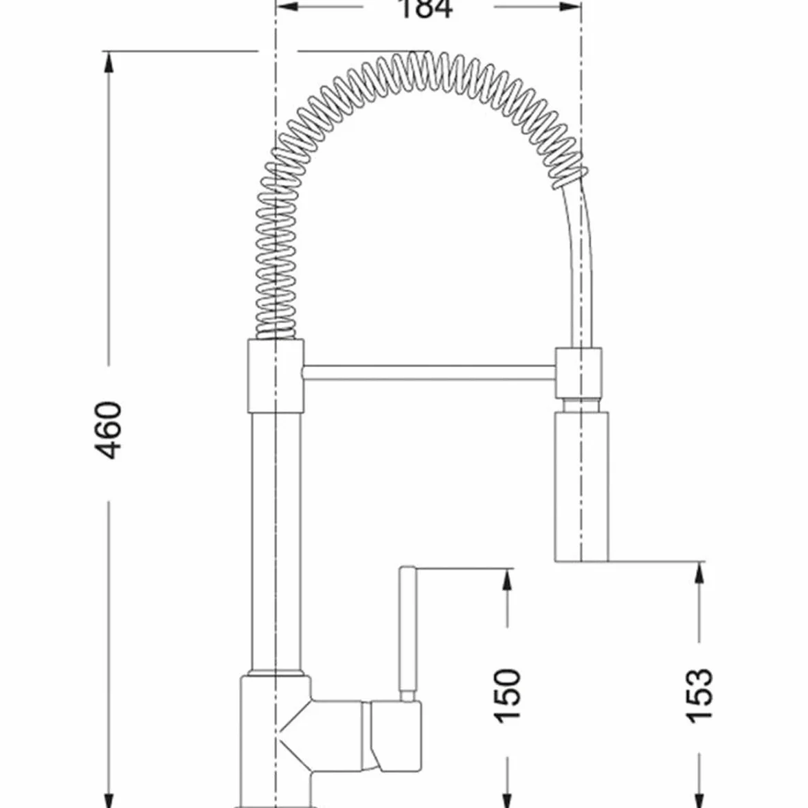 Franke 115.0185.417 chromowane wykończenie kran kuchenny - szary (1 sztuka)