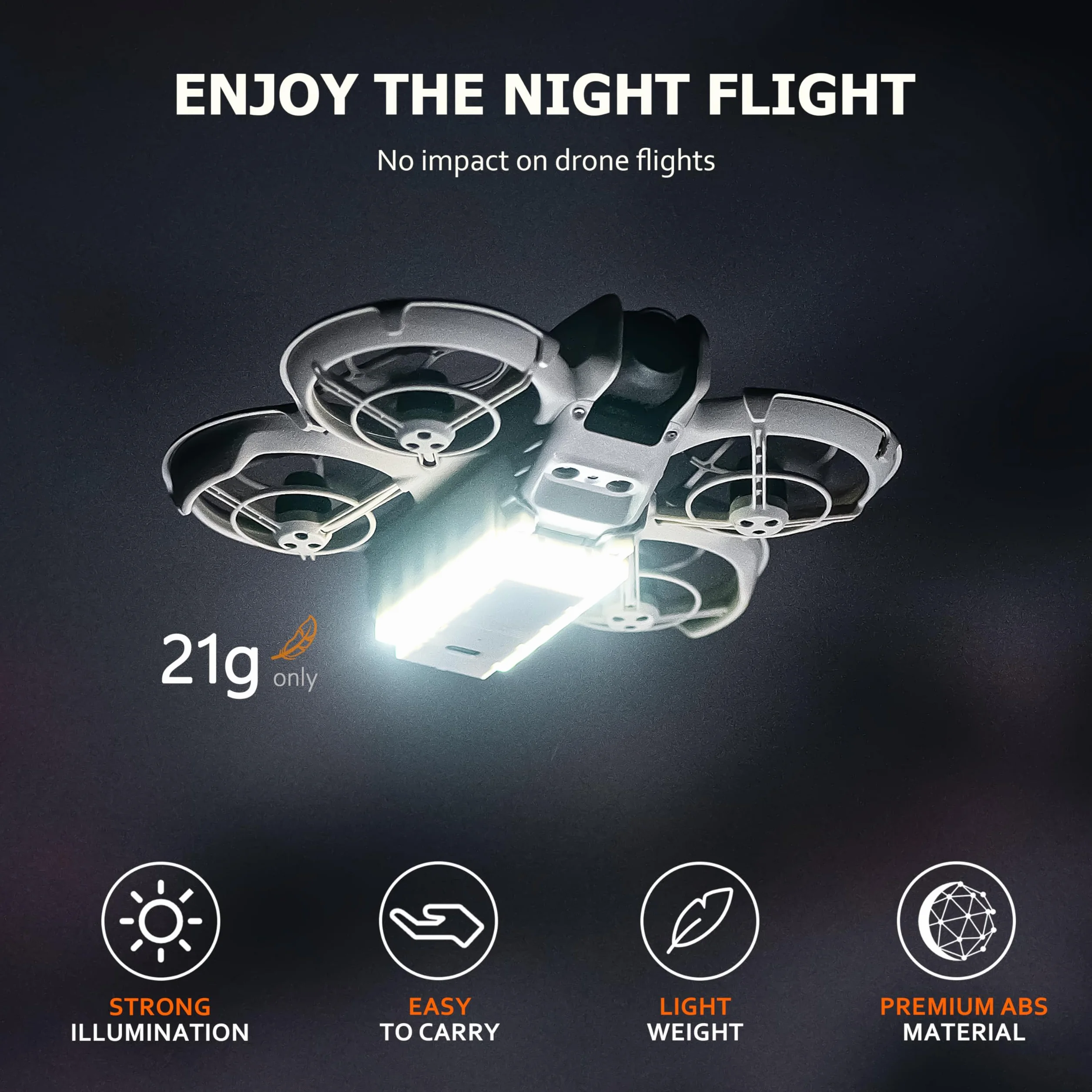 STARTRC Neo podwozie składane, przedłużone nogi z lampkami błyskowymi LED, podwozie do DJI Neo akcesoria
