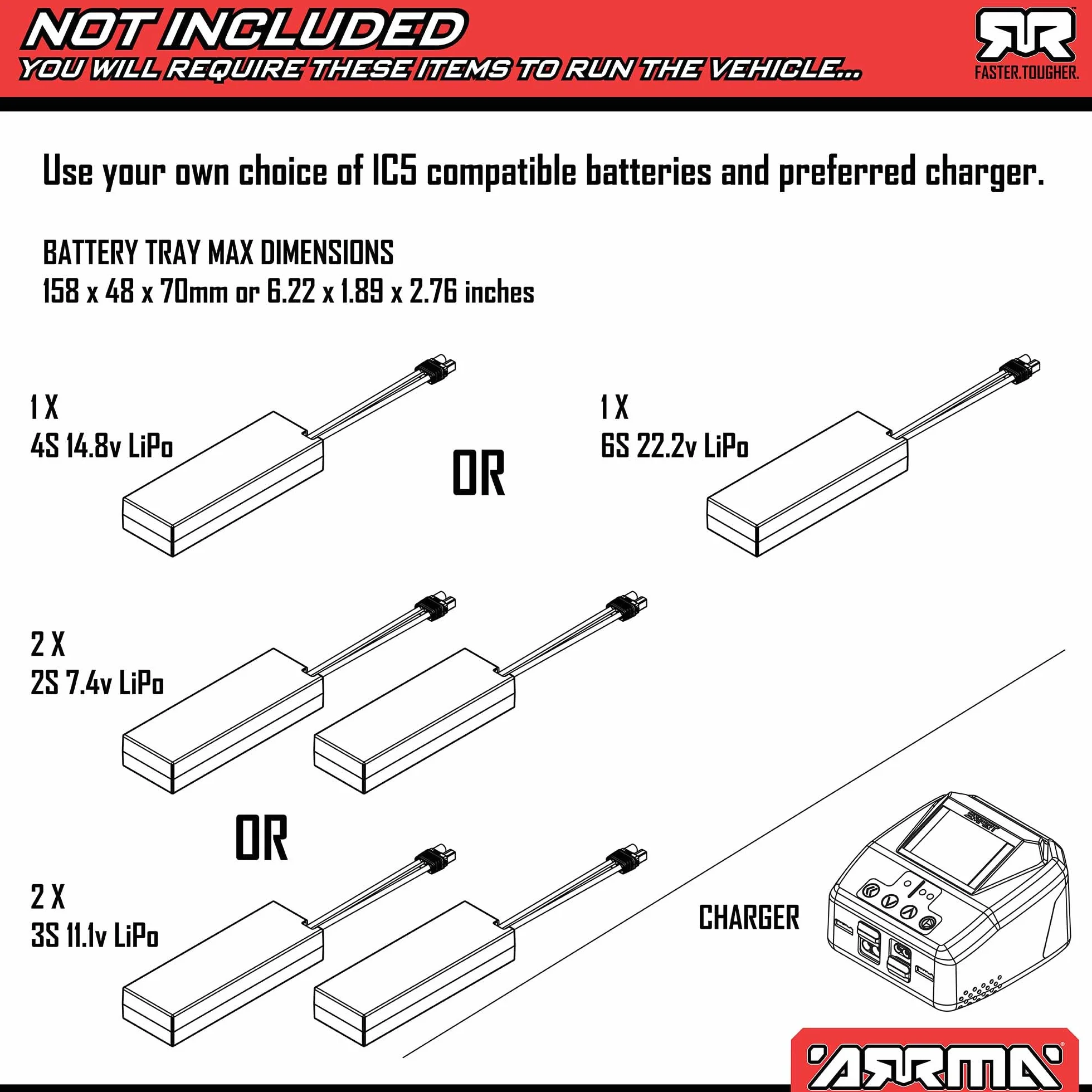 ARRMA RC Truck 1/8 KRATON 4X4 6S BLX BRUSHLESS V6 Speed Truck RTR niebieski pomarańczowy