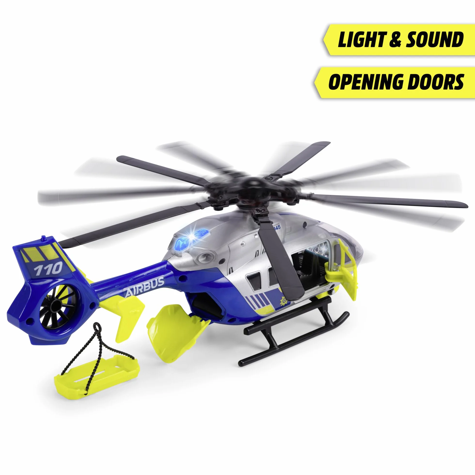Dickie - SOS Helikopter 36cm - Blade obrotowe 36cm - Wciągarka mobilna - 203716028038