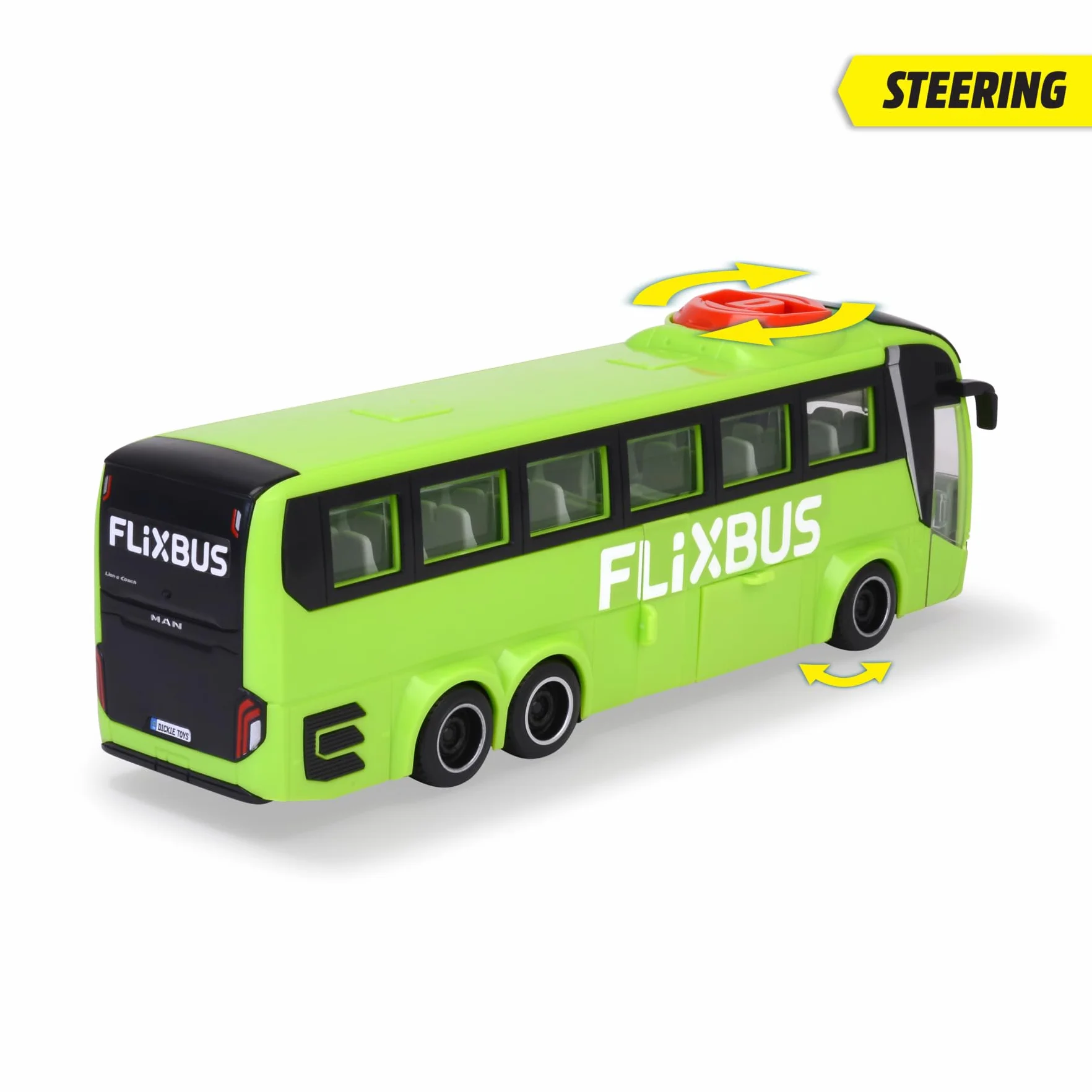 Dickie CITY MAN Flixbus autobus z otwieranymi elementami 26,5 cm