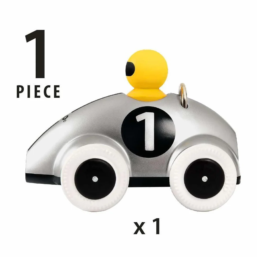 Push & Go Rennwagen Silber Edition Push Along