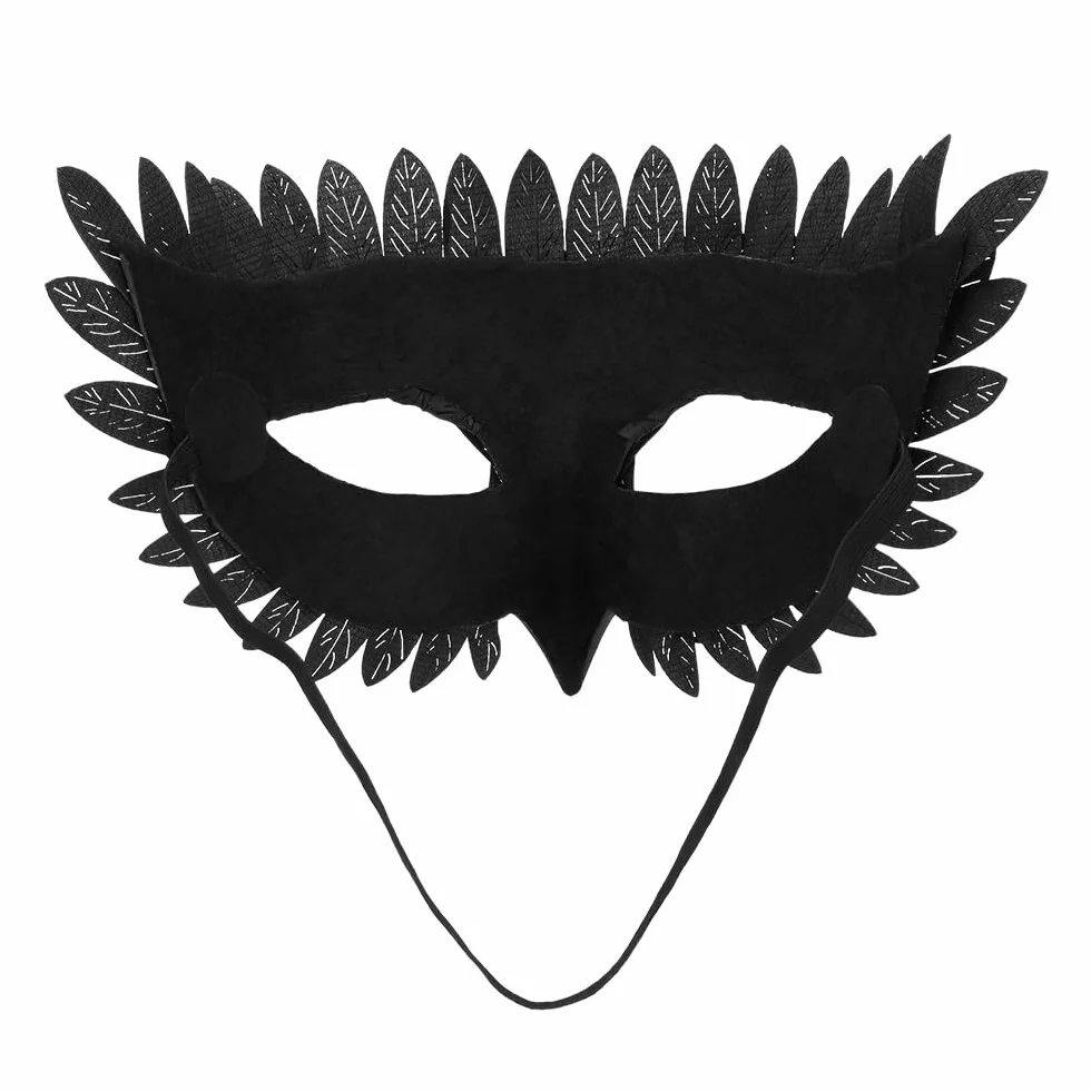Boland 56793 – maska na oczy kruk, maska zwierzęca, maska do kostiumów, karnawału, imprezy tematycznej i Halloween
