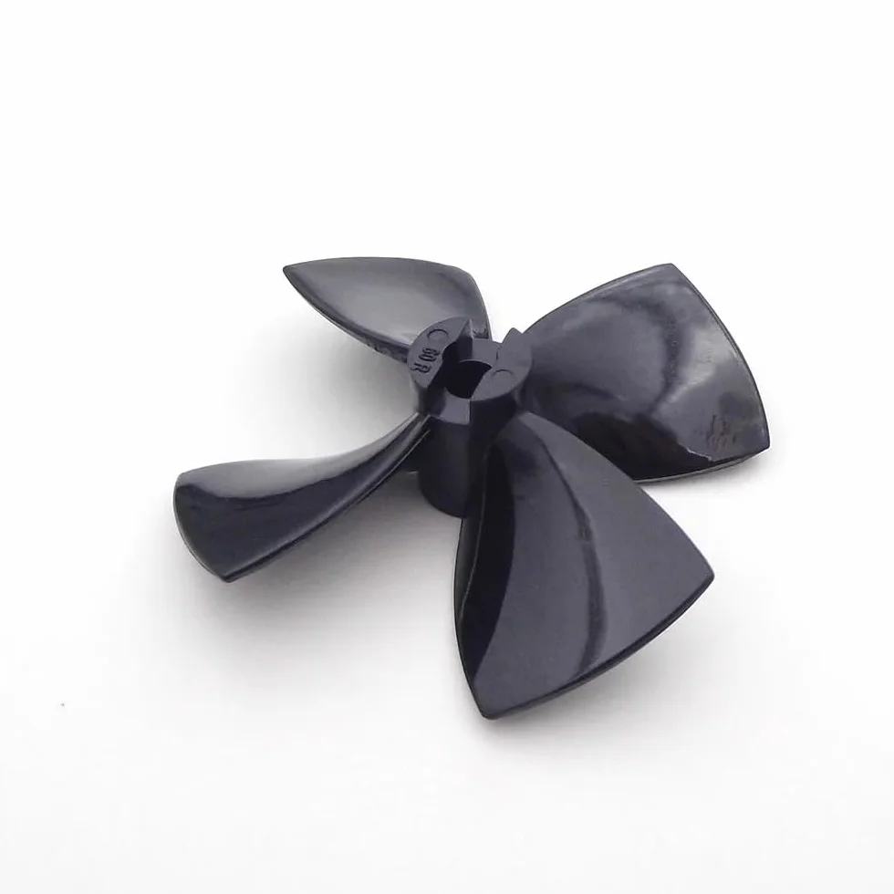 RC Boat Propeller 4 Blades 60mm 70mm 80mm PC Prop 5mm Shaft For RC Boat Tug Bait Fishing Boat