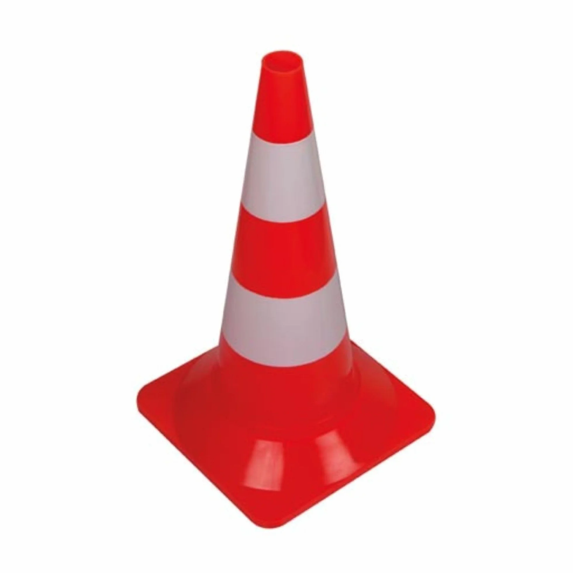 Perel Stożek drogowy, do wyznaczania obszaru strefy, czerwono-biały, do użytku rekreacyjnego, 50 cm
