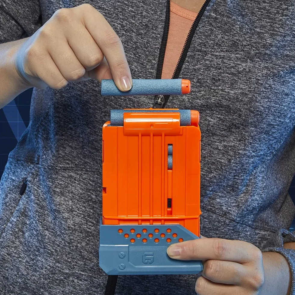 Nerf Blaster z napędem Elite 2.0 Phoenix CS-6, 12 Nerf Rzutki, teleskop, magazyn klipów, z opcjami rozszerzenia