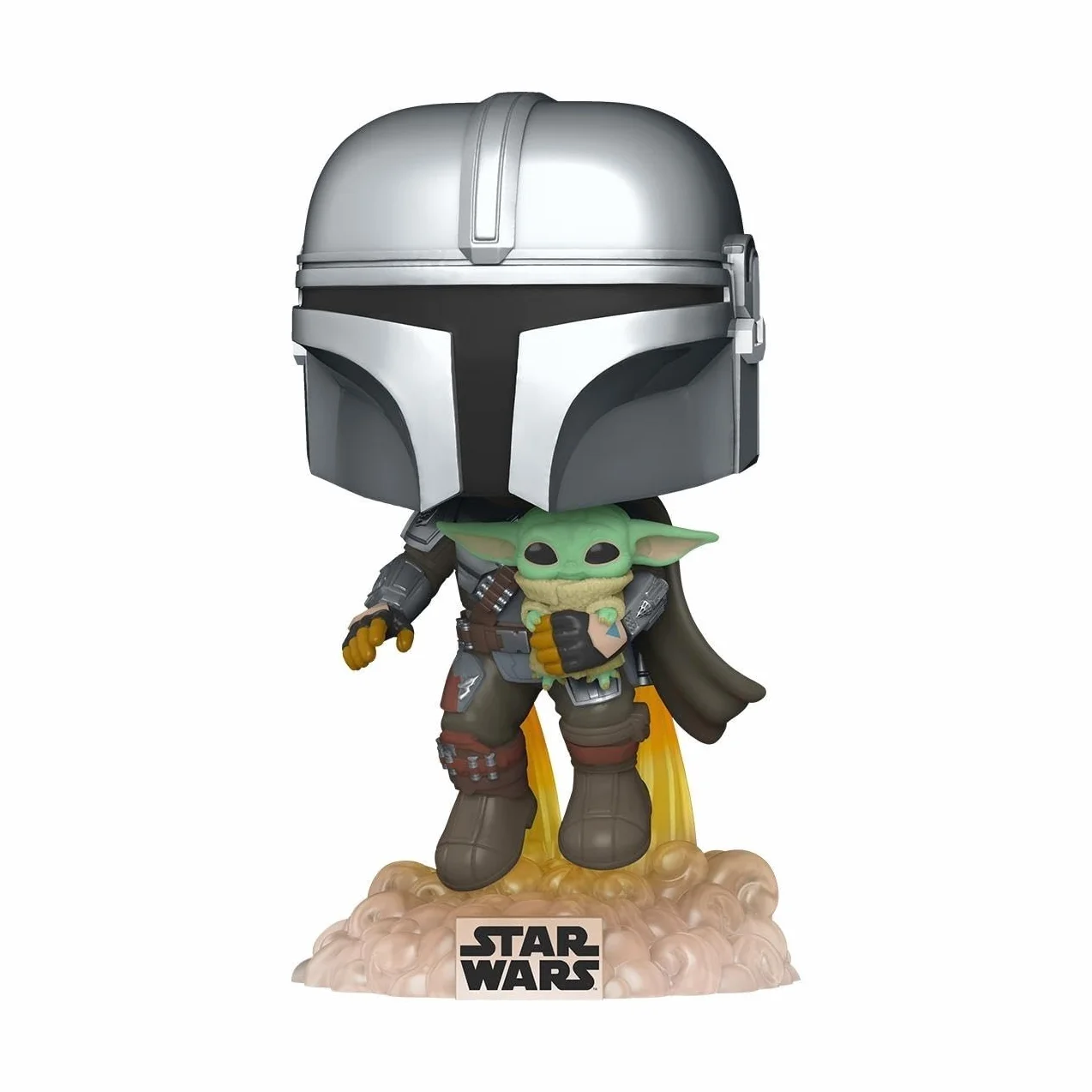 Funko POP! Star Wars: the Mandalorian - Mando Flying With Jet Pack - Winylowa figurka kolekcjonerska - Pomysł na prezent - Oficjalny towar - Zabawki dla dzieci i dorosłych - Fani TV