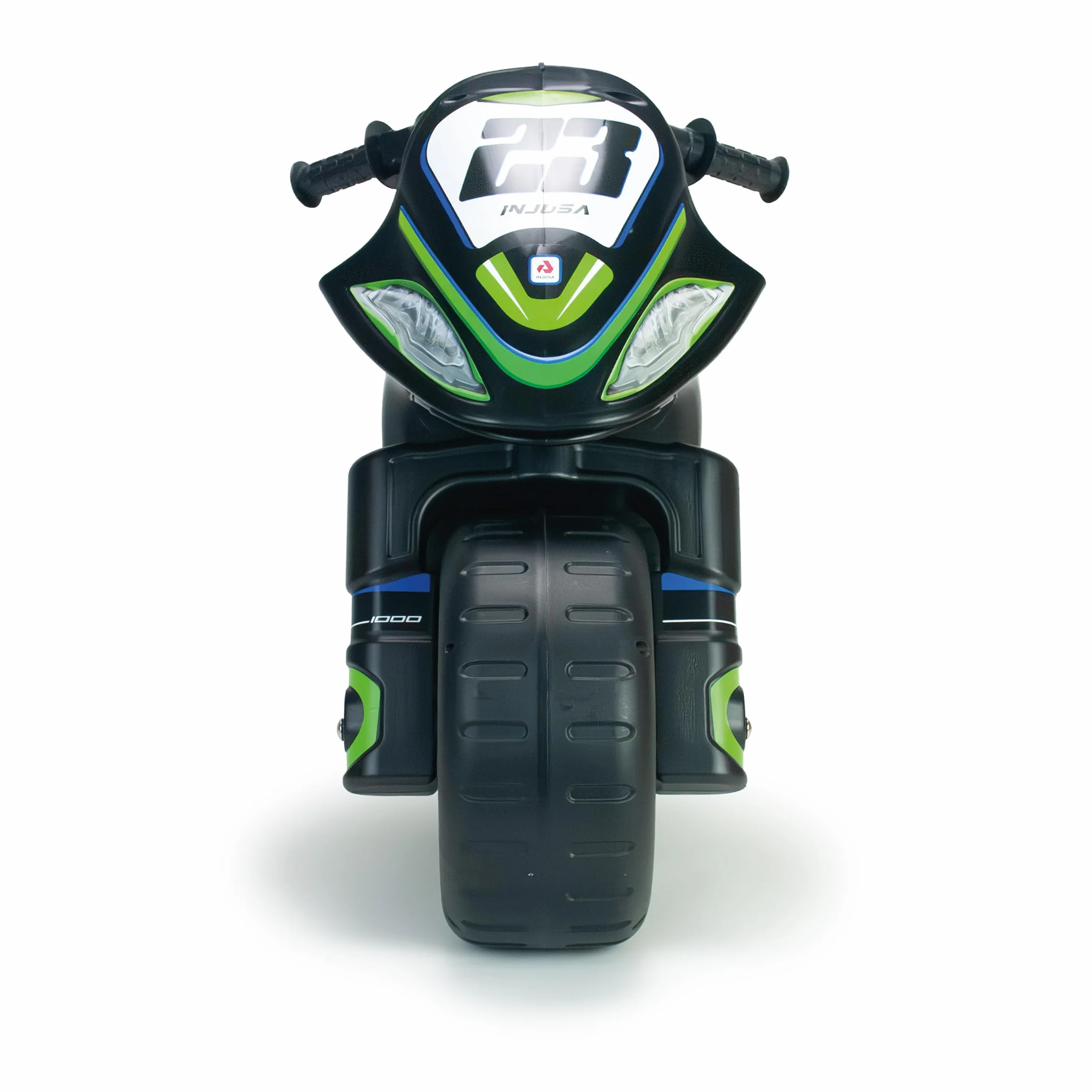 Jeździk Motocyklowy Dla Dzieci Winner XL – Czarny Motorek Biegowy Dla Dzieci Od 4 Do 7 Lat – Stabilny, Sportowy i Bezpieczny – Wyprodukowano w Hiszpanii - INJUSA