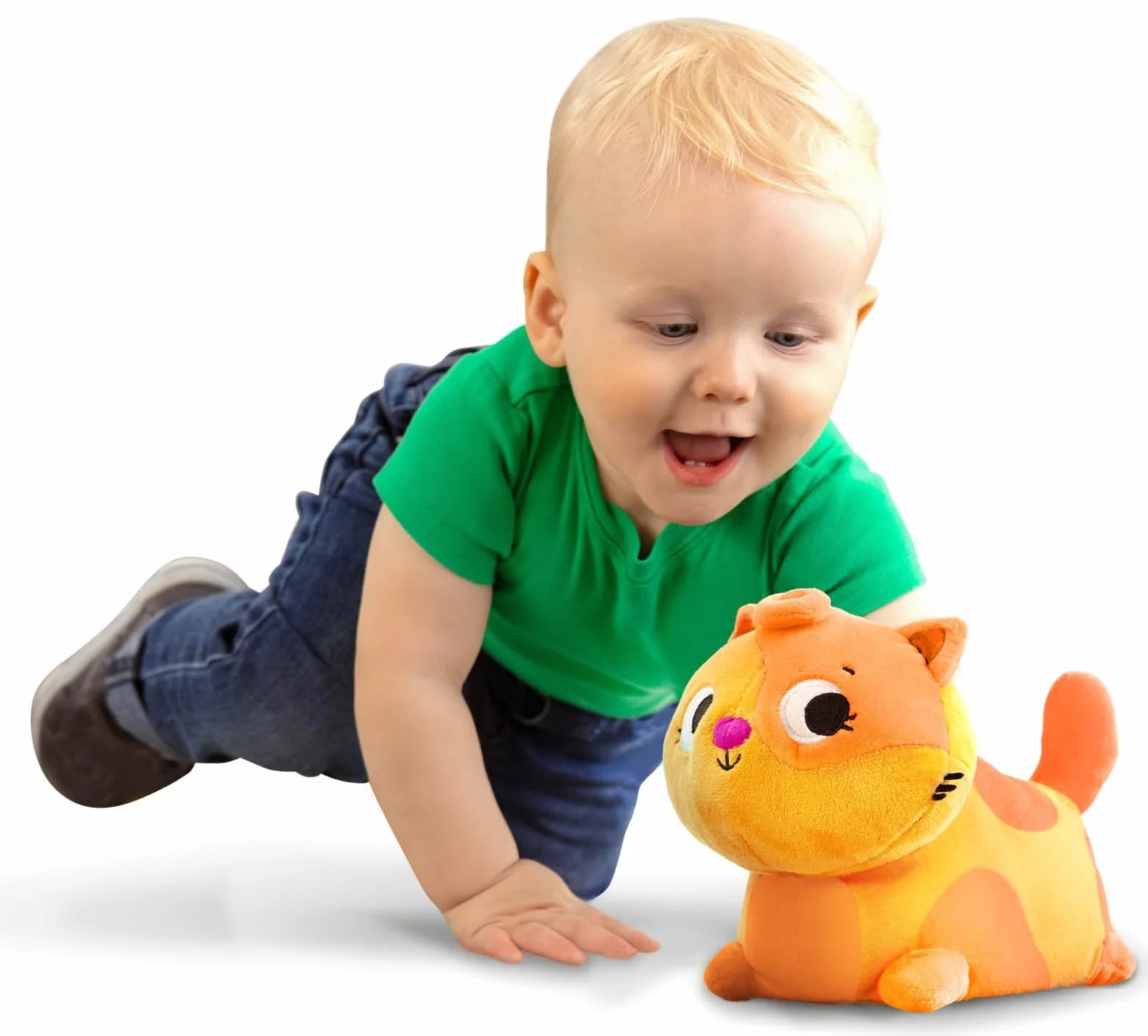 B. Toys By Battat Kot Przytulanka z Dźwiękami, Pomarańczowy, Od 6 miesięcy, BX2120Z