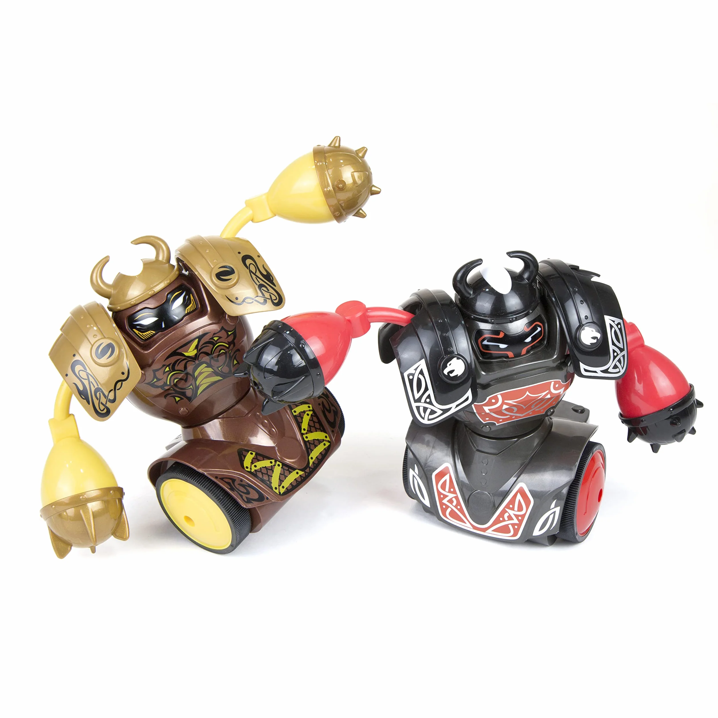 Silverlit-YCOO- Pakiet 2 Pilot zdalnego sterowania Robot Kombat Viking- Opakowanie ekologiczne- Łatwy do rozpięcia-14 cm- Pchnij i uderz przeciwnika, aby się go pozbyć - Dla dzieci w wieku od 5 lat