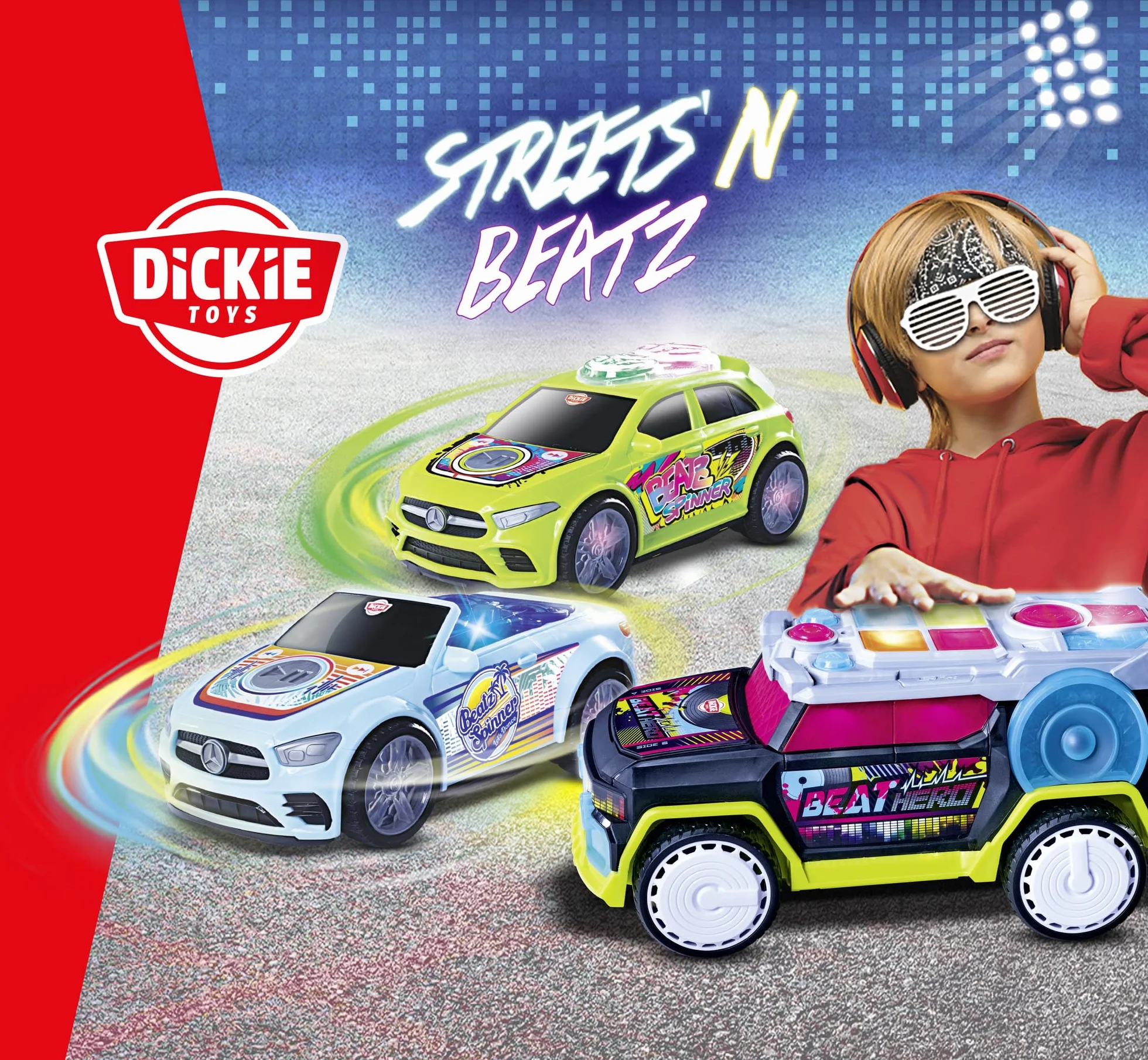 Dickie 203765007 Streets Beat Mercedes A, 23,5 cm