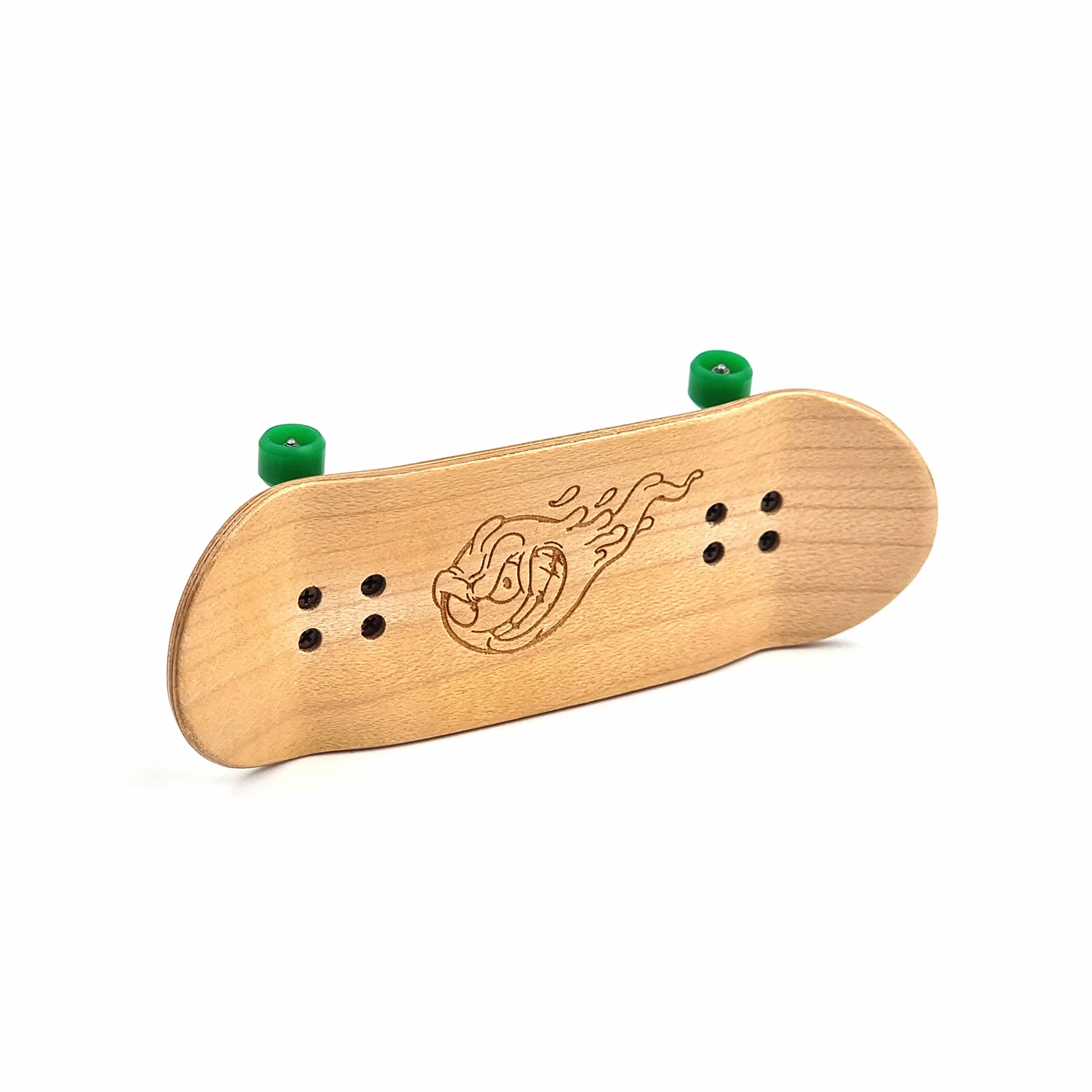 SPITBOARDS 34 mm x 96 mm Pro Fingerboard Set-Up (Complete) | Real Wood Deck | Pro Trucks with Lock-Nuts and Pro Bushings | poliuretanowe kółka Pro Wheels with Bearings | Round Emblemat (wersja