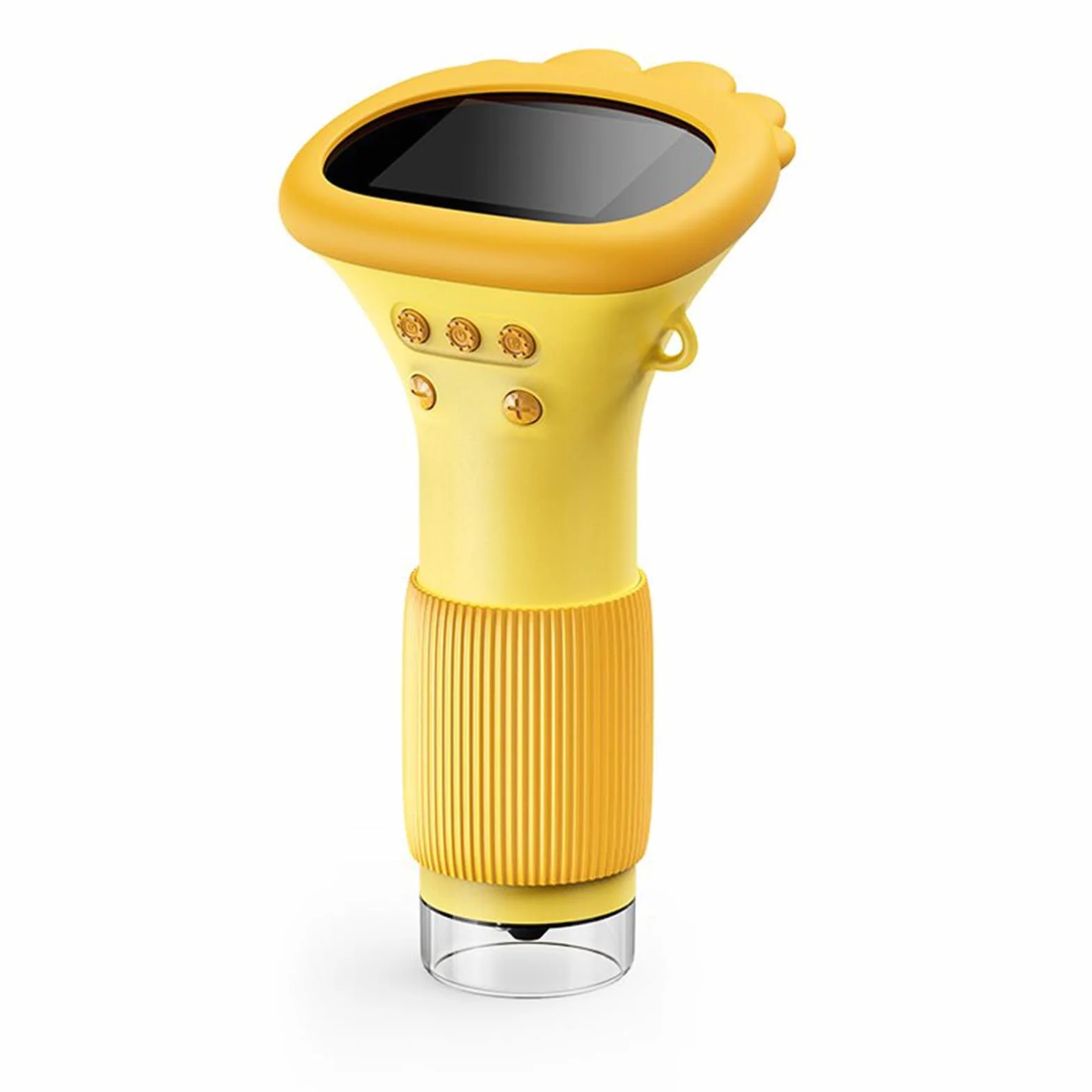 Fabater Mikroskop, zoom od 10x do 1000x, ekran 2", mikroskop ręczny, szeroka kompatybilność do codziennych badań edukacyjnych (POMARAŃCZOWY)