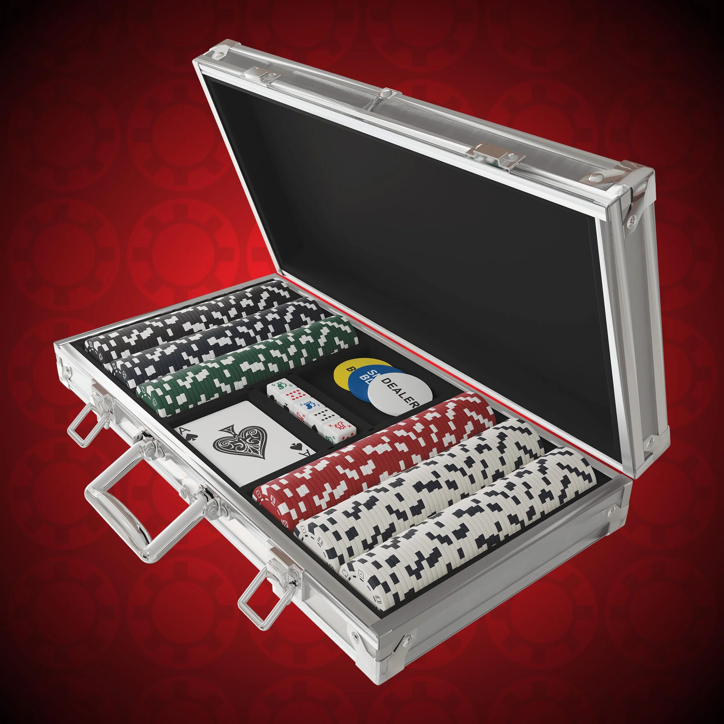 Goliath Classics 300 szt. Poker Chip Set w aluminiowej walizce