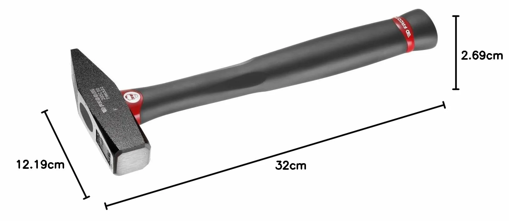 Facom 205C.50 Grafitowy uchwyt Engineers Din Hammer, 320 mm