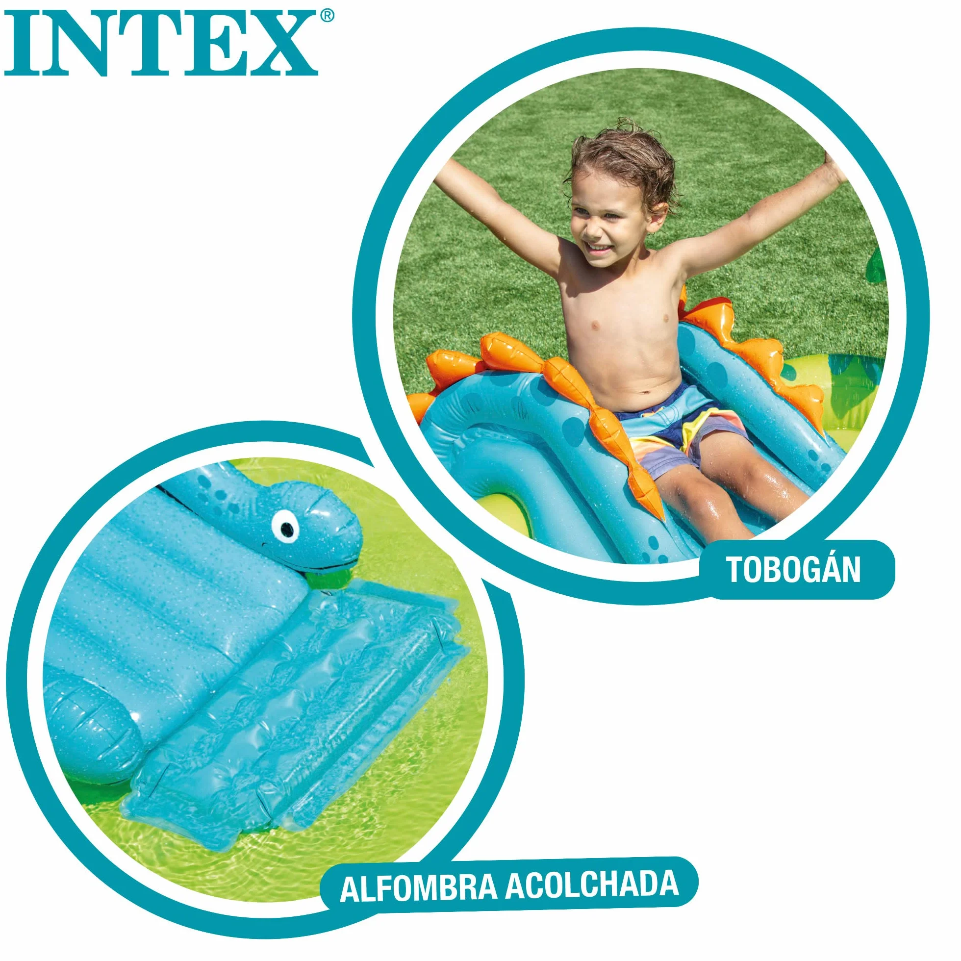 Intex 57166Np Nadmuchiwany Plac Zabaw, Wielokolorowy, 143 litry