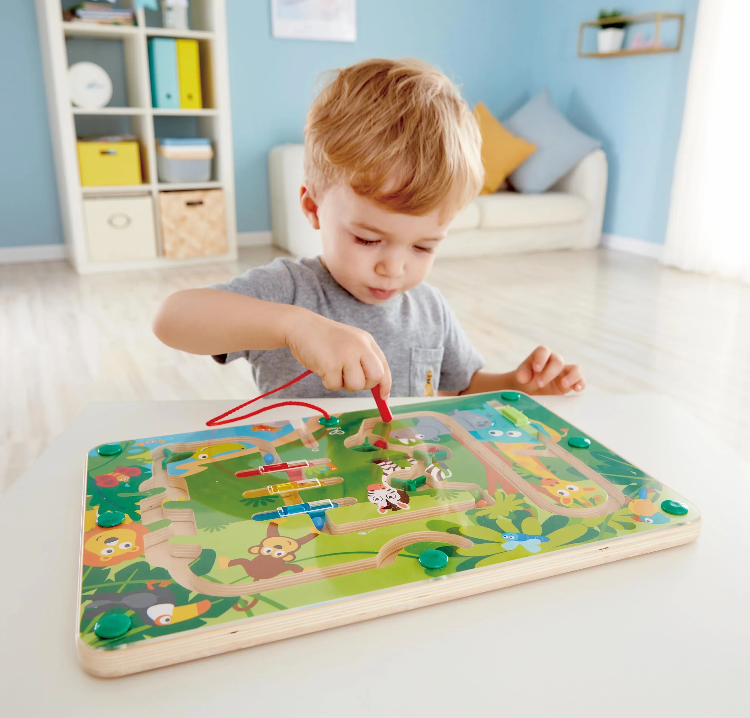 Hape E1714 Wooden Jungle Magnetic Maze