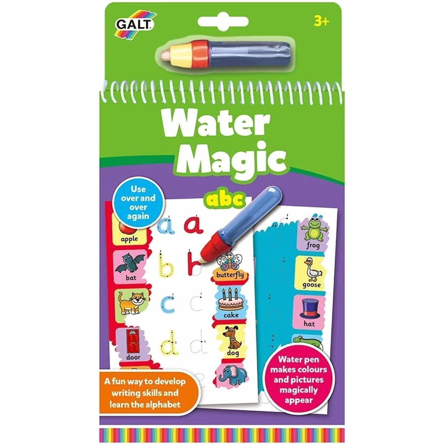 Galt Toys, Water Magic - ABC, Colouring Books for Children, Ages 3 Years Plus