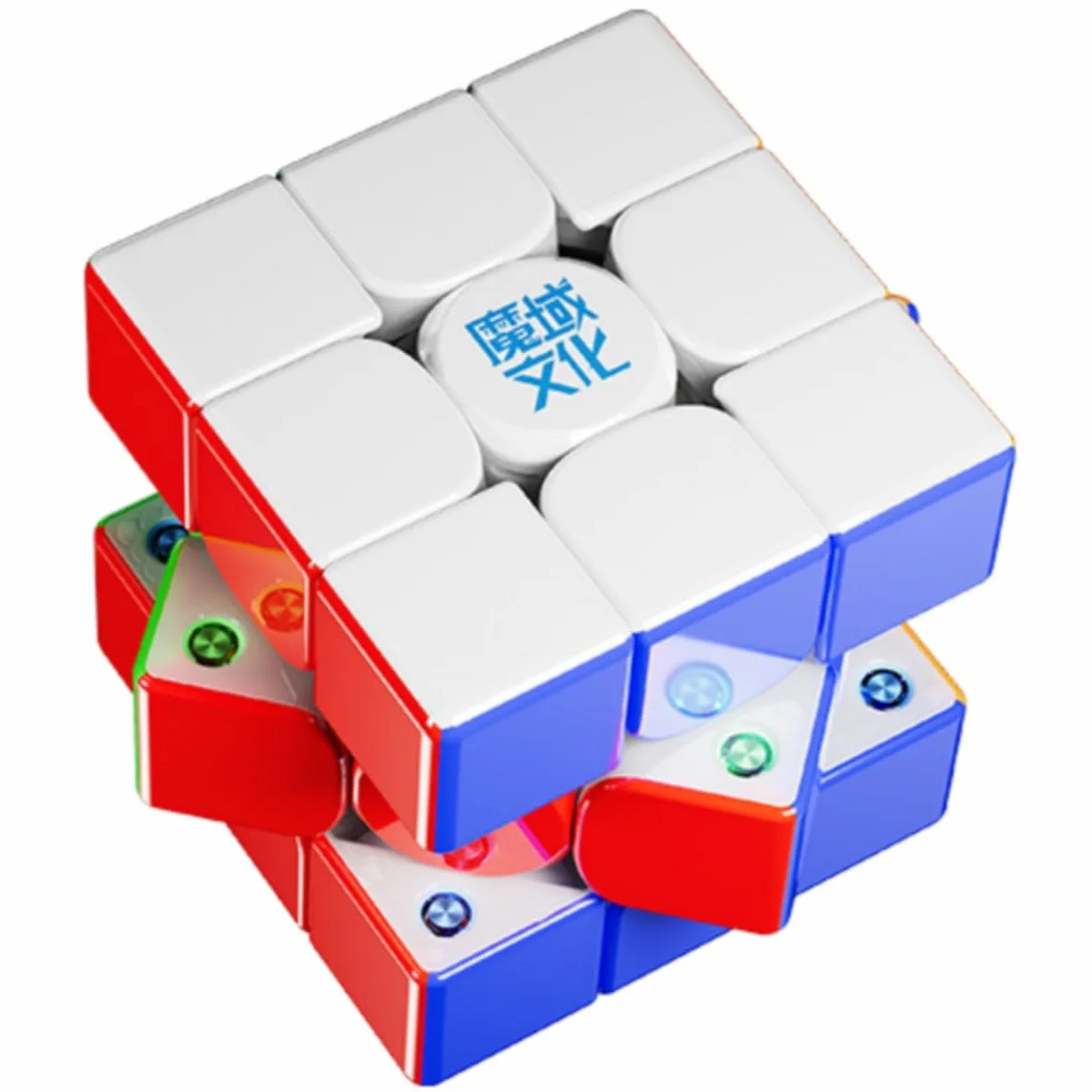 MoYu WeiLong WRM V11 20 m Ball Core Magiczna kostka MagLev UV wersja 3 x 3 Magnet-Speed Cube- Stickerless z magiczną chustką