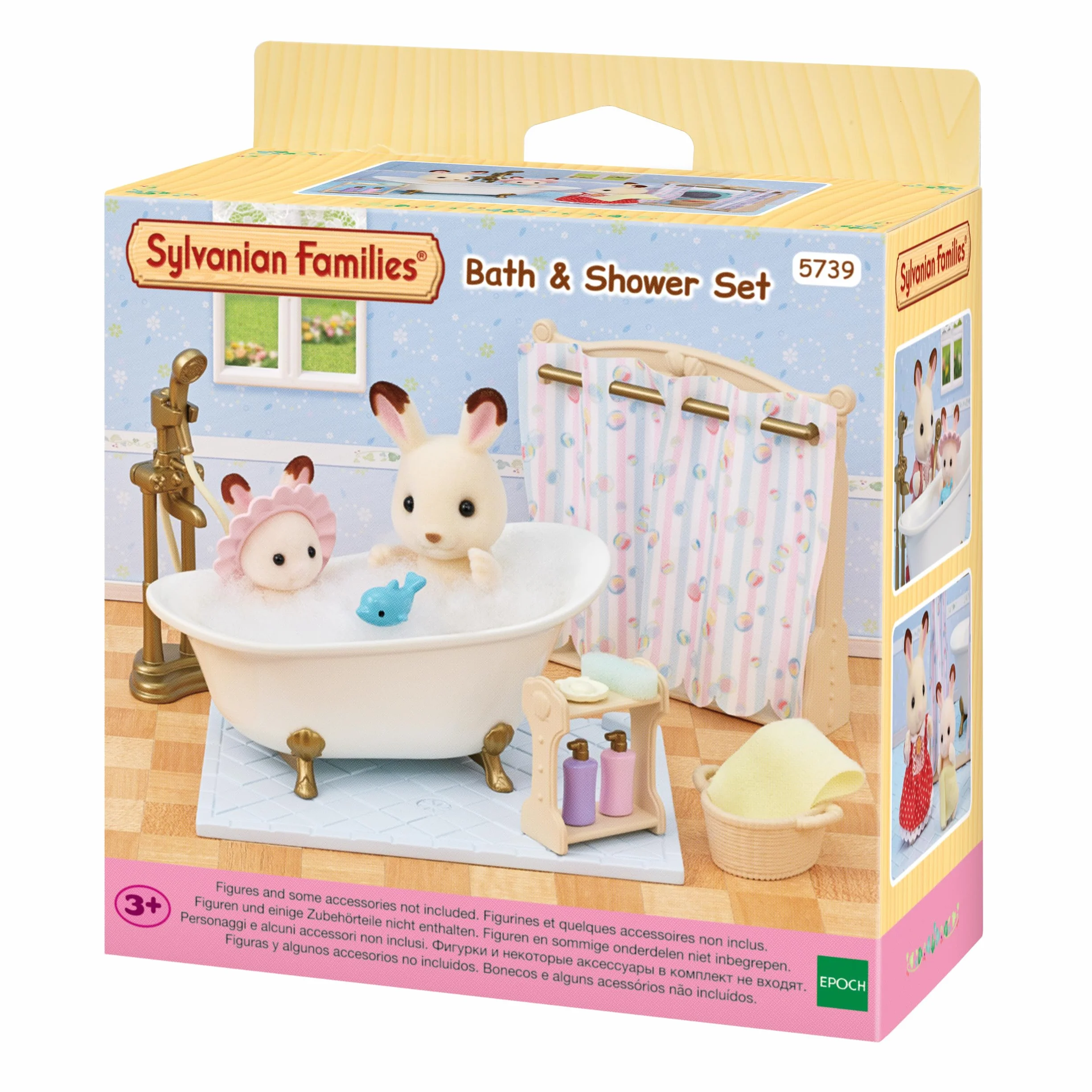 Sylvanian Families - 5739 Łazienka zestaw z wanną i prysznicem - Zestaw do zabawy