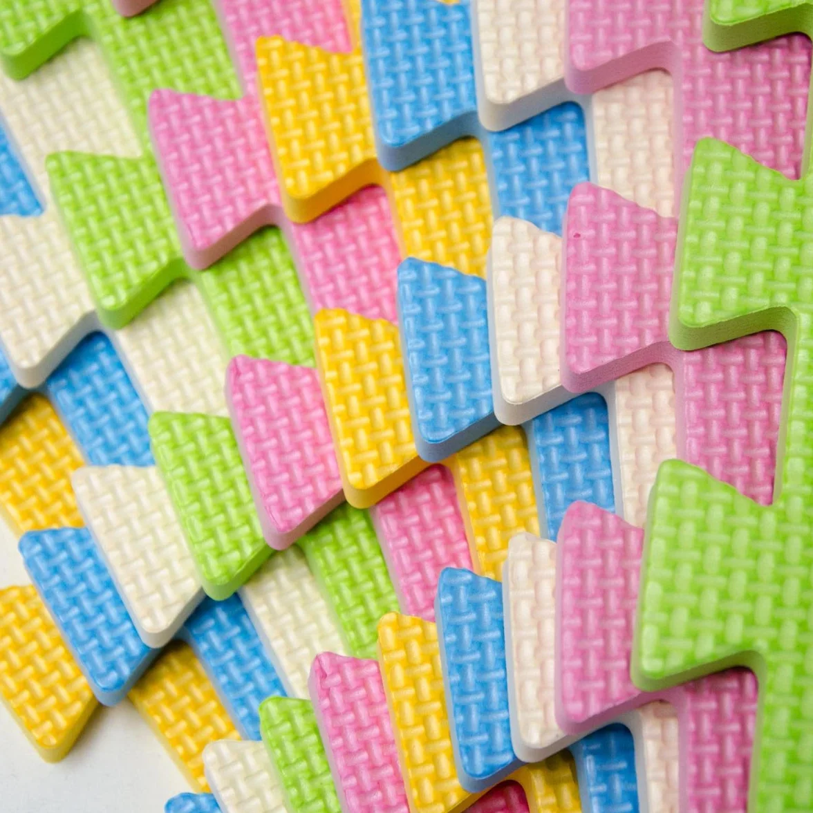 LittleTom Mata do zabawy dla niemowląt 30x30 cm 9 sztuk Miękkie maty do puzzli Piankowe