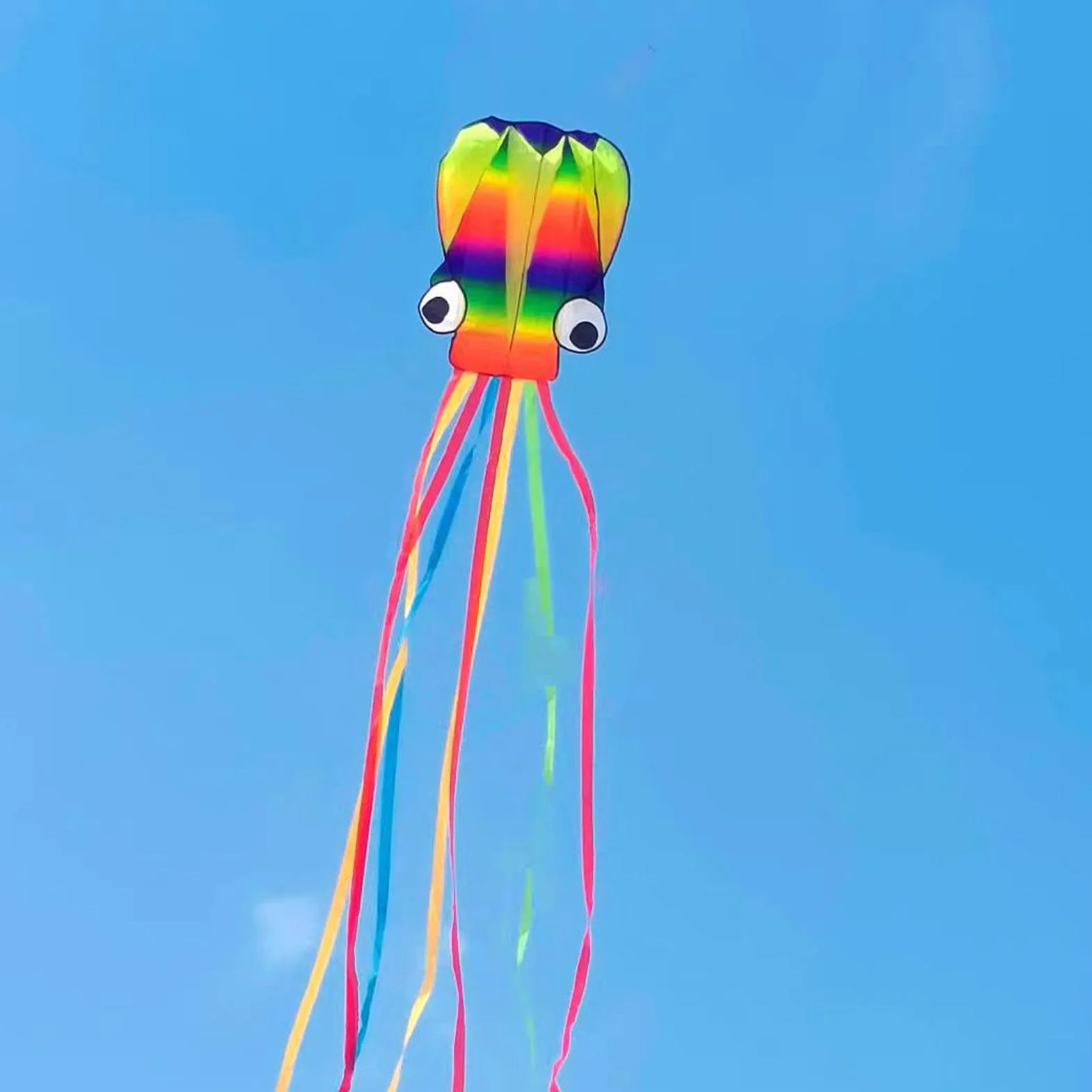 Oprogramowanie ośmiornica latawców, latawiec Octopus Rainbow, Ogromny miękki latawiec ośmiornicy z długimi ogonami, Przenośne składane plażowe gry rodzinne dla dzieci, chłopców, dzieci, dziewcząt