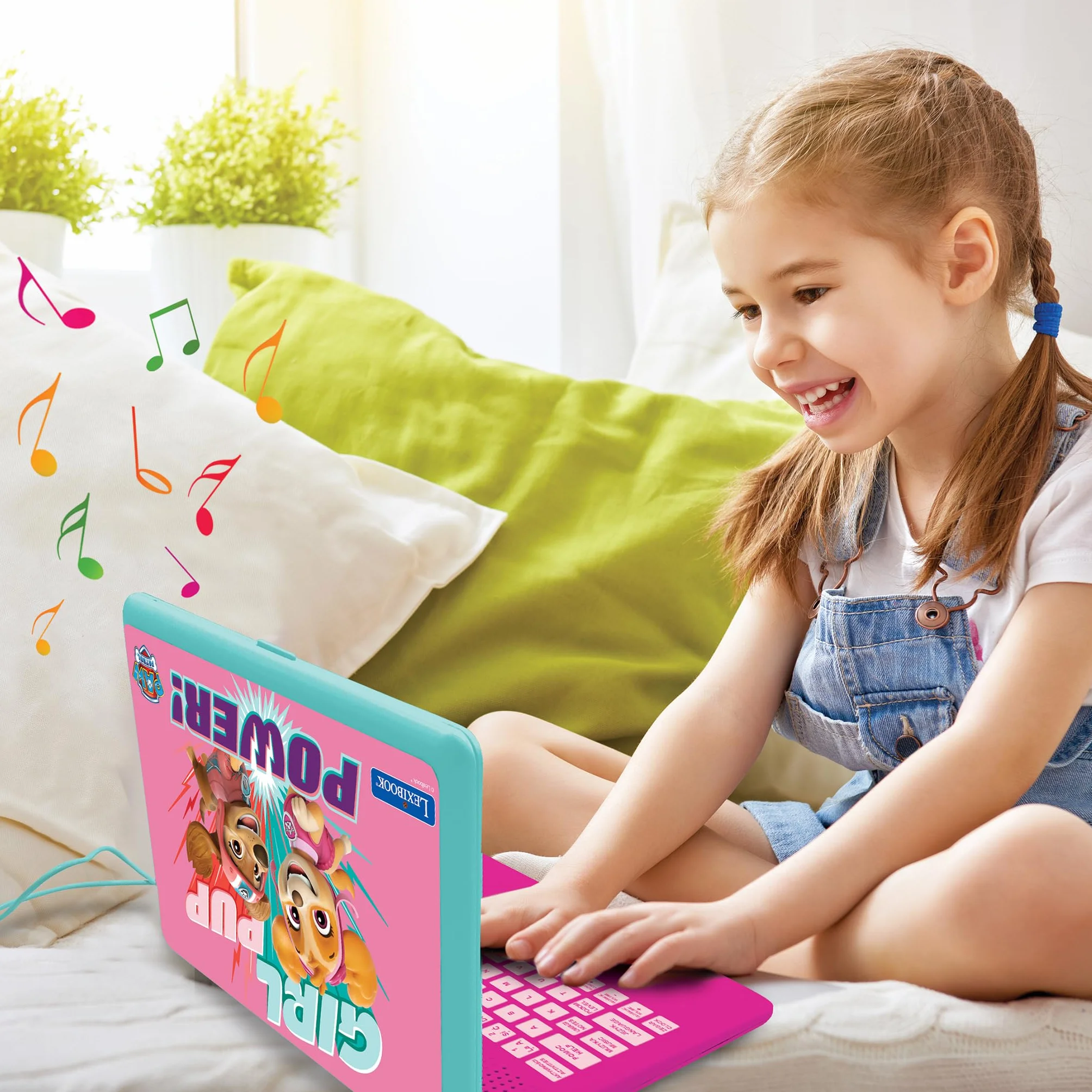 Lexibook Psi Patrol Dwujęzyczny Komputer Edukacyjny 124 Aktywności Językowe Różowy JC598PAGi17