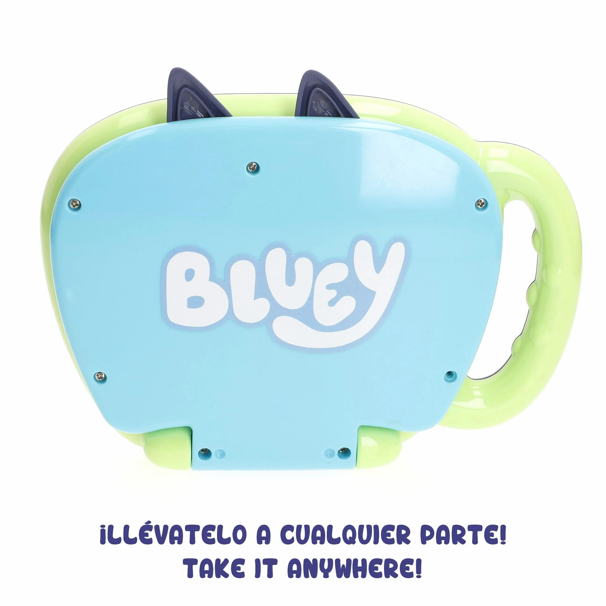ColorBaby Bluey My First Computer interaktywny komputer z dynamicznymi przyciskami, oficjalna licencja, zabawka angielska dla dzieci +6