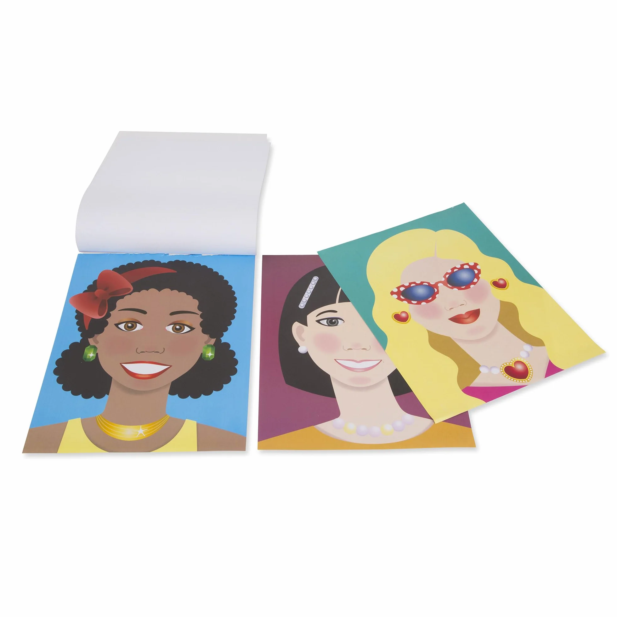 Melissa & Doug – Blok z Naklejkami do Tworzenia Twarzy | Zadania | 3+ | Prezent dla Chłopca lub Dziewczynki