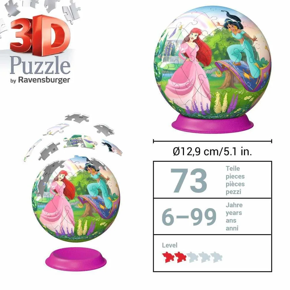 Puzzle 3D Kula: Księżniczki Disney'a