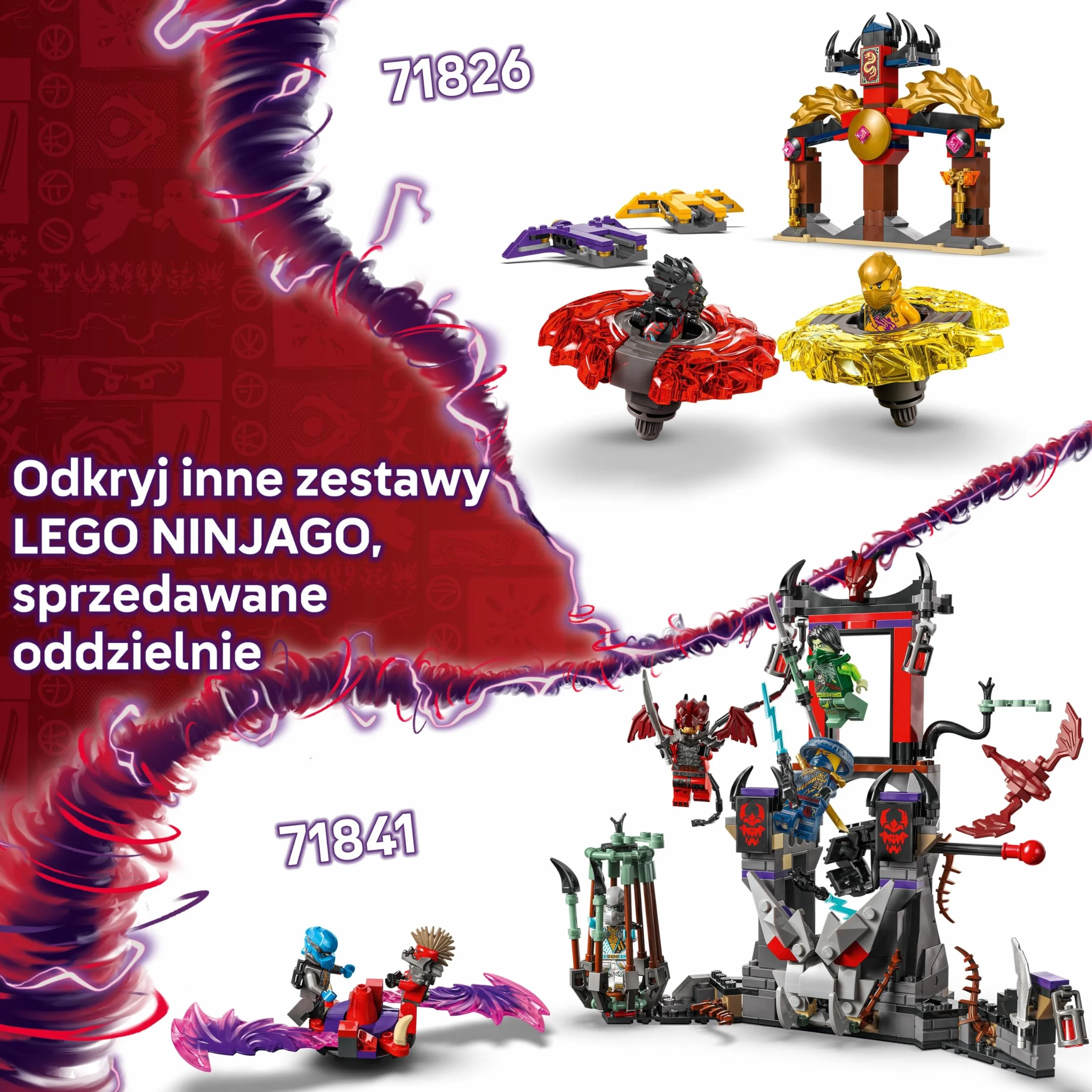 LEGO NINJAGO Samochód wyścigowy Lloyda z napędem typu pull-back, Model Wyścigówki Ninja, Zabawka Konstrukcyjna dla Dziecka z Dwiema Minifigurkami, Prezent dla 7-latka, dla Chłopca i Dziewczynki 71828