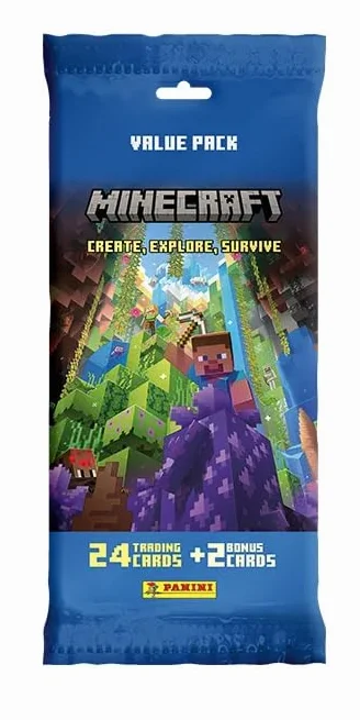 Panini Minecraft karty kolekcjonerskie - Create, Explore, Survive - Trading Cards (Fatpack Box)