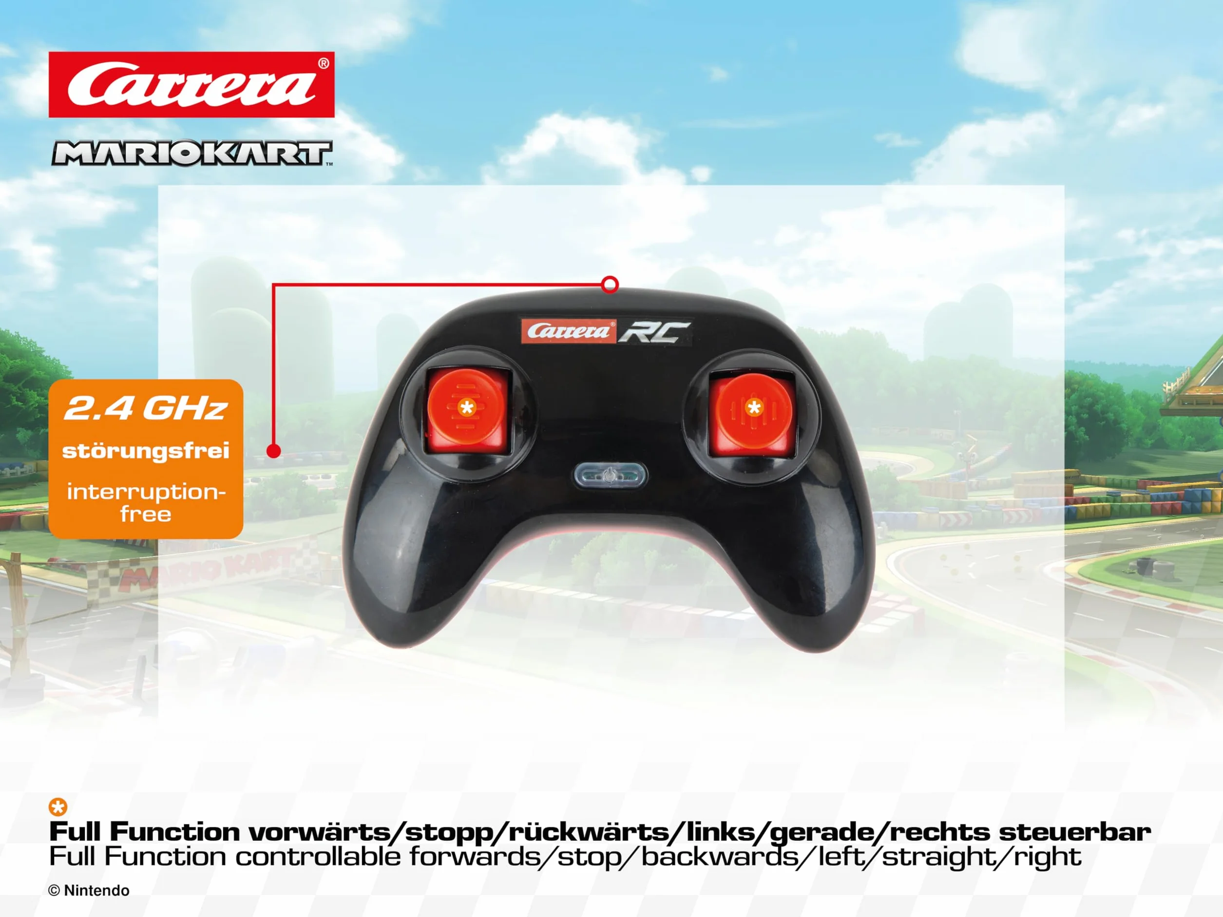 Carrera - 370400020-2,4 GHz Mario Kart, Mario - Quad 1:40
