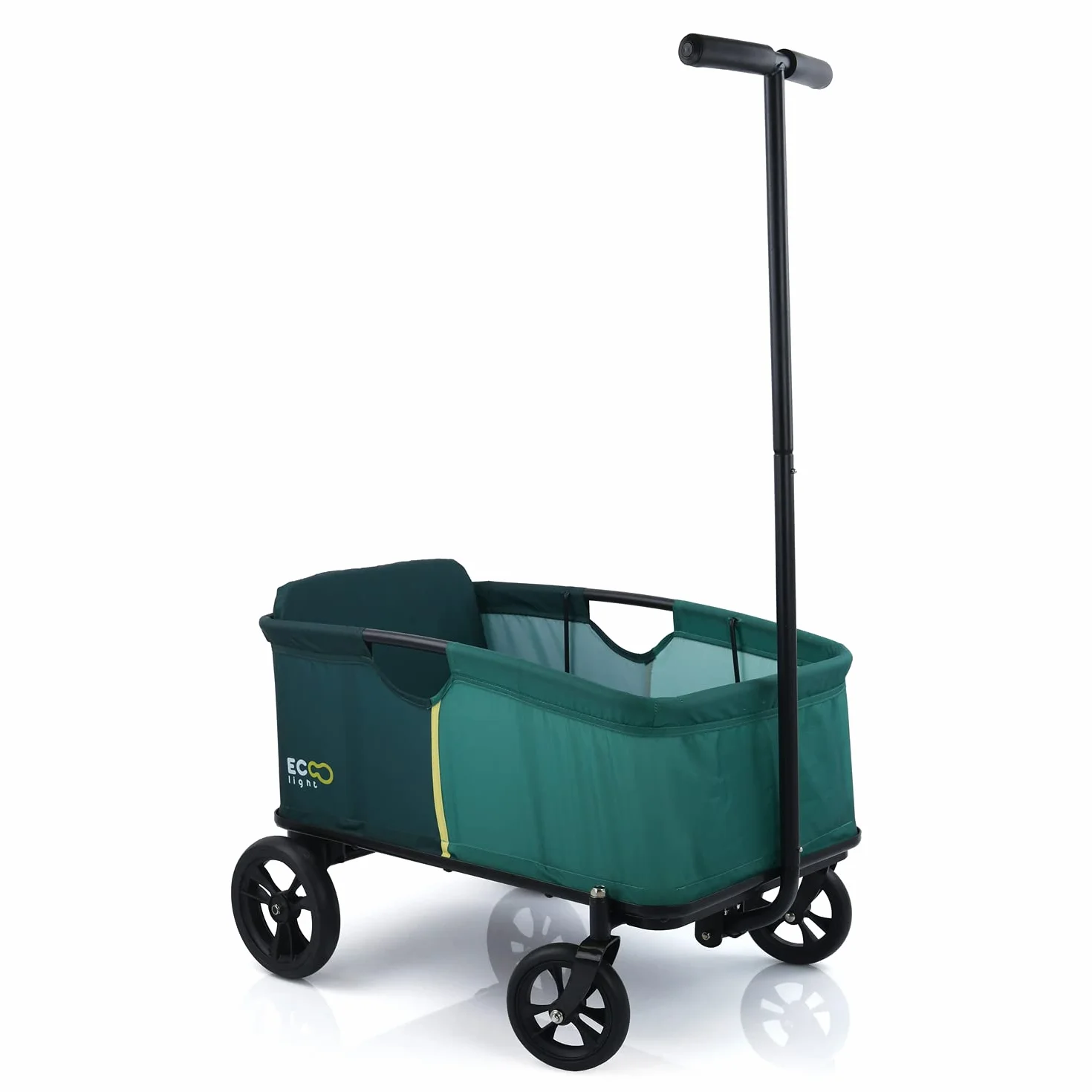 Hauck wózek ręczny Eco Light, stabilny, miękko wymoszczone siedzisko z oparciem, dla 1 dziecka, składany, obciążalny do 50 kg, Zielony