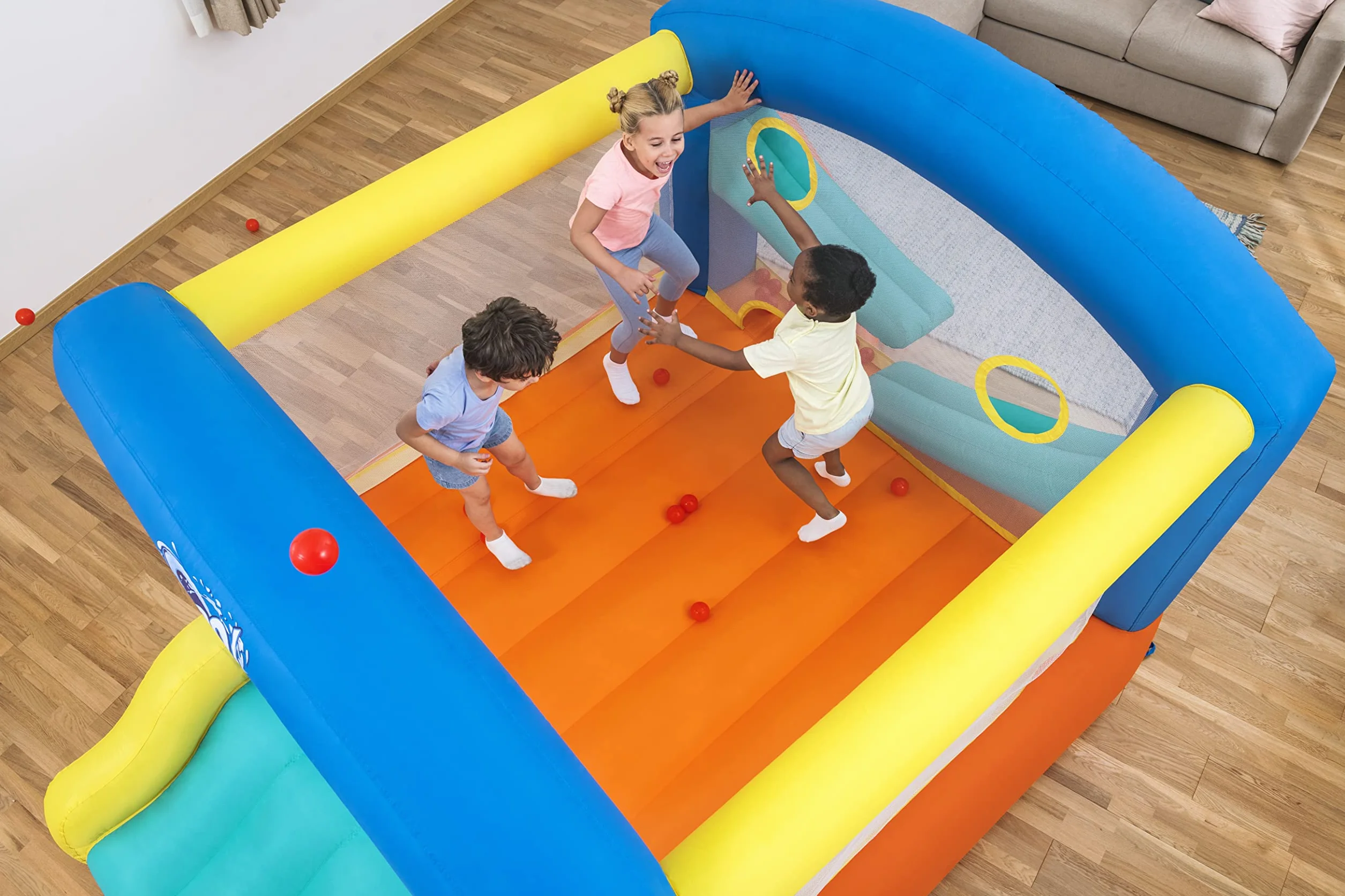 Bestway H2OGO zamek dmuchany z ciągłą dmuchawą Leap & Play 289 x 213 x 173 cm