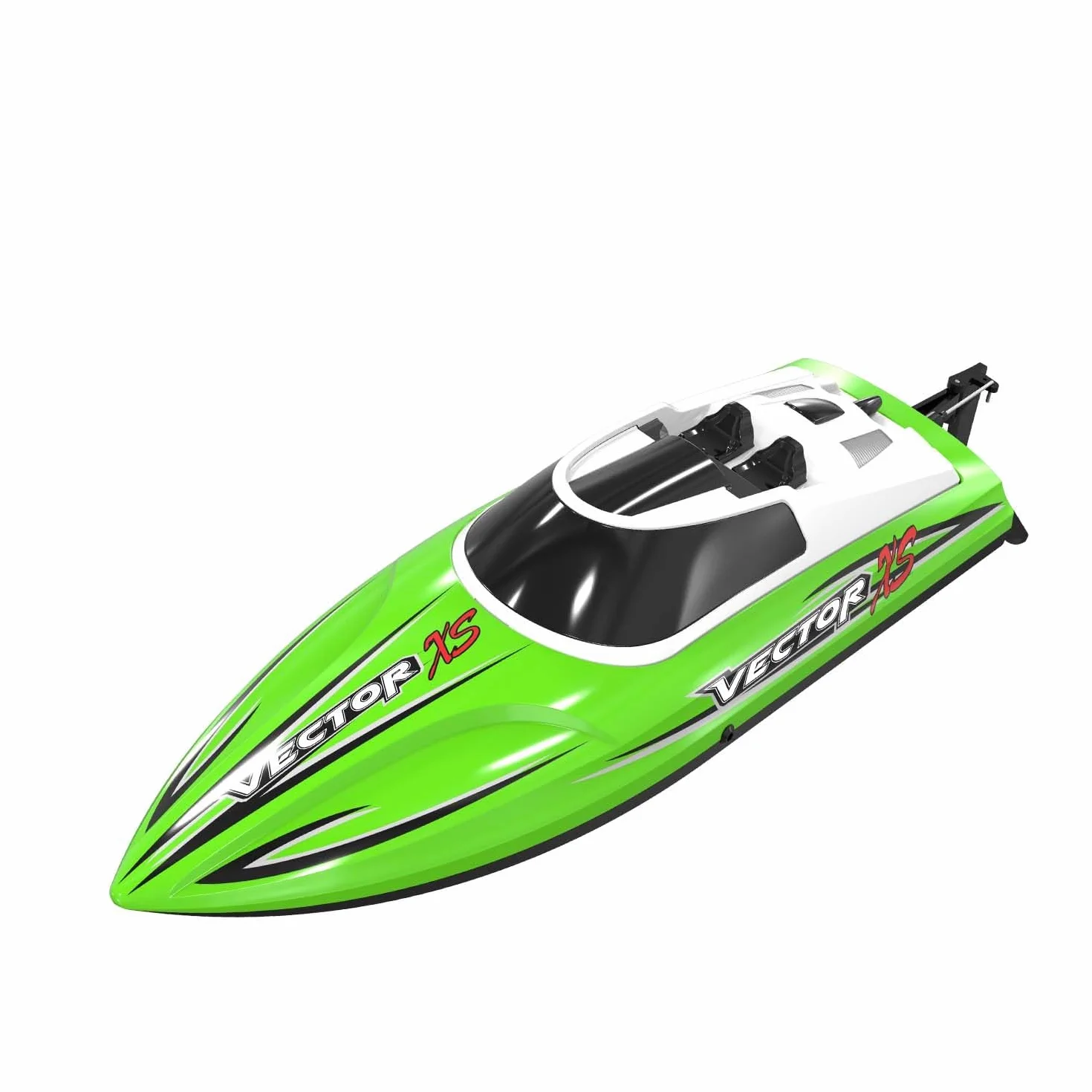 VOLANTEXRC Łódź RC do basenów i jezior 20 MPH VectorXS High Speed, zdalnie sterowana łódź dla dzieci i dorosłych, samonastawna funkcja RC z 2 bateriami i funkcją odwrotną