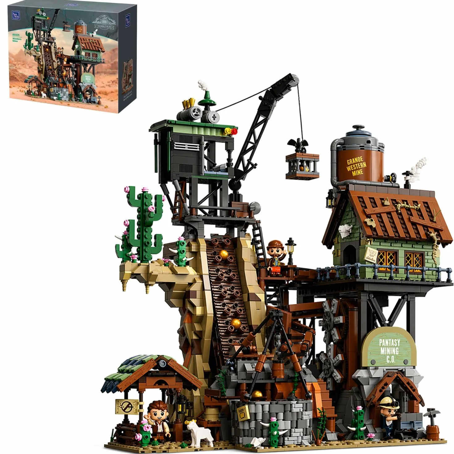 PANTASY GBC zestaw konstrukcyjny rosyjski złoty zmotoryzowany diorama z przekładnią interaktywny zestaw cegieł zasilanych typu C 3 minifigurki mechaniczny model kolekcjonerski