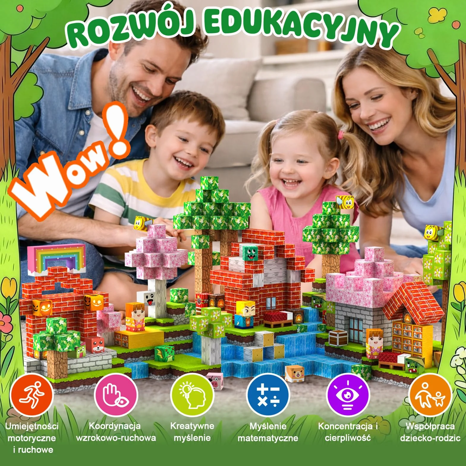 Klocki Magnetyczne 150 PCS 2CM Zabawki STEM Montessori dla Dzieci 3+ Prezenty