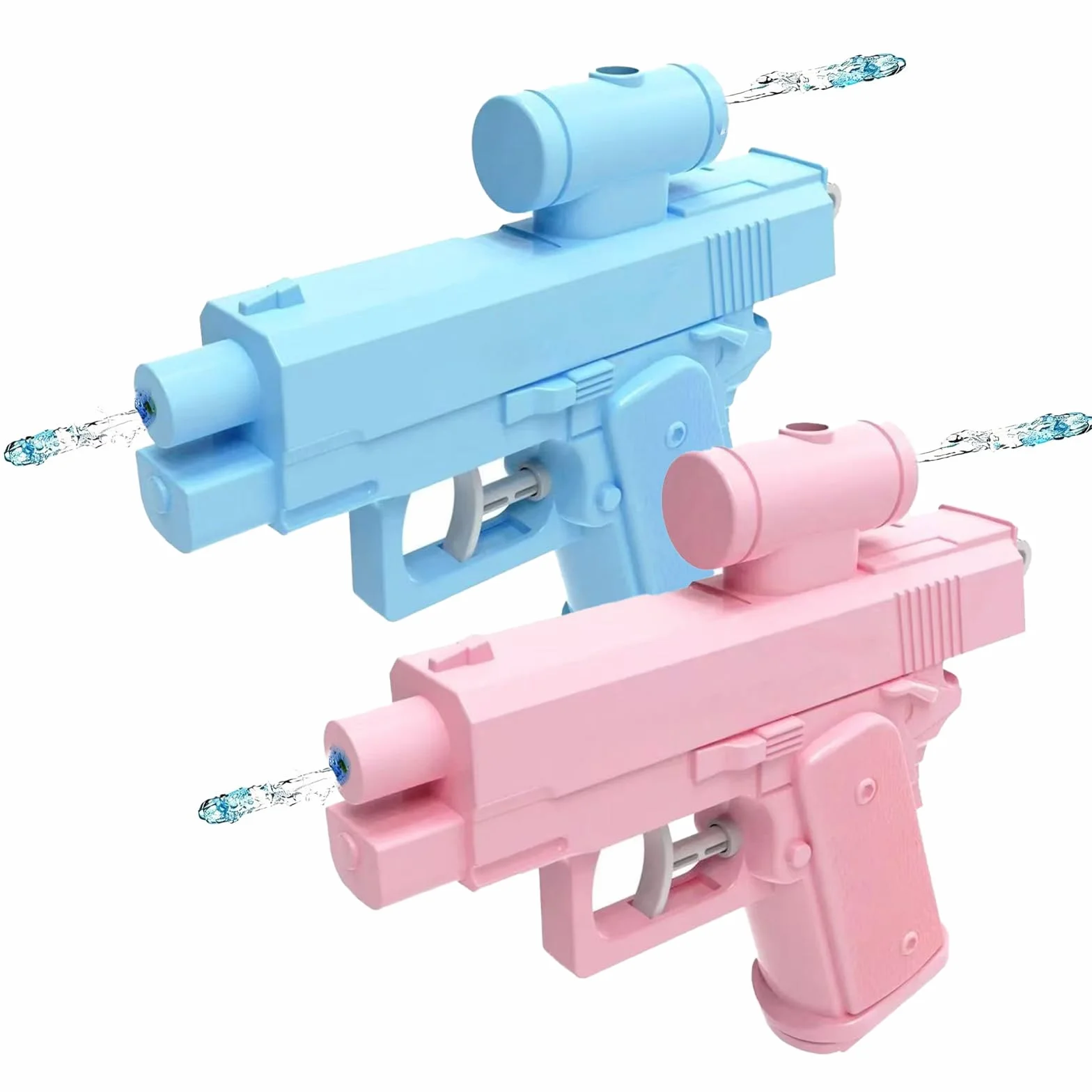 2 sztuki żartobliwego pistoletu na wodę, kompulsywny dwukierunkowy pistolet na wodę, pistolet do odwrotnej roboty, szkolna gra w zaopatrzenie, oryginalne prezenty idealne dla przyjaciół