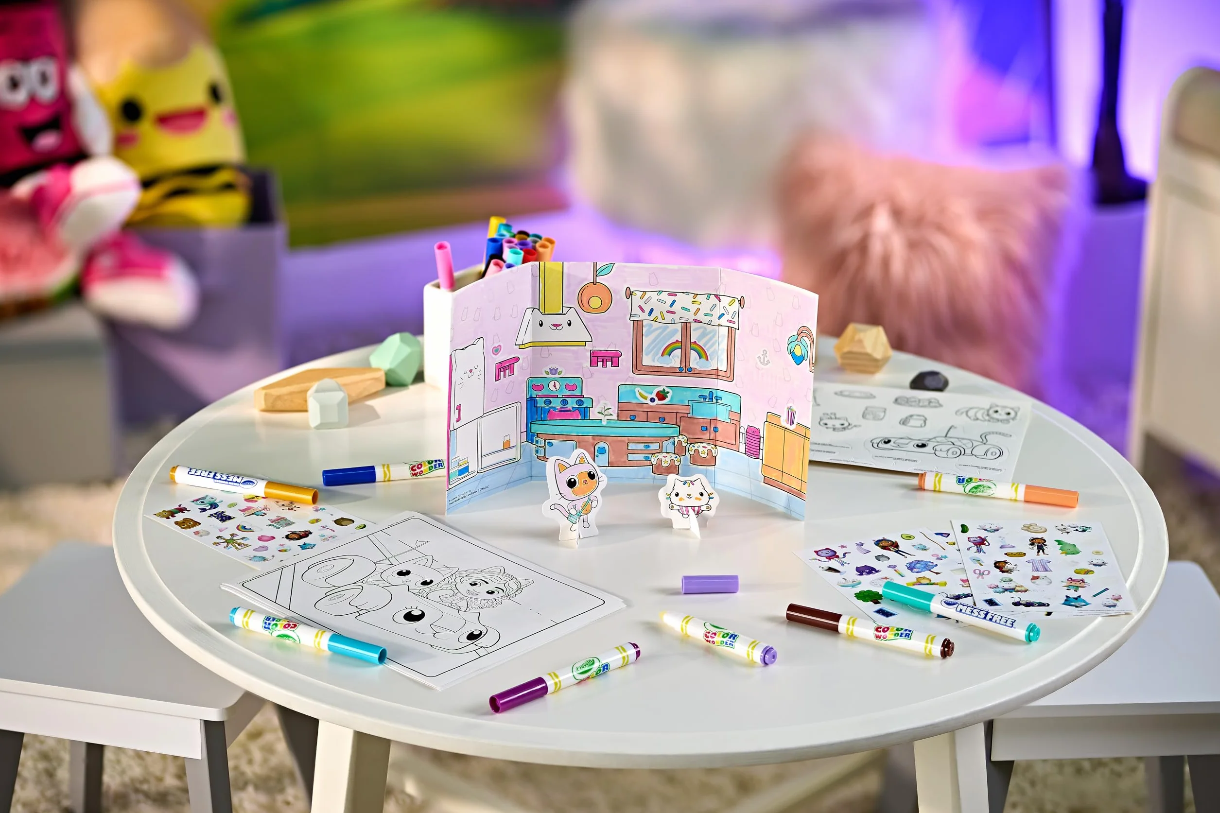 CRAYOLA Color Wonder Activity Kit Gabby's Dollhouse | Zabawa w kolorowanie bez bałaganu | Zawiera 40 sztuk | Od 3 lat