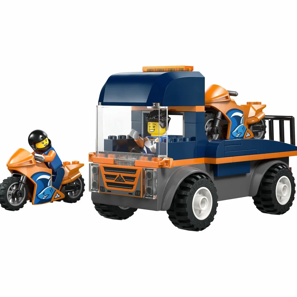 LEGO City Laweta dla motocykli 60491 klocki dla dzieci z minifigurkami