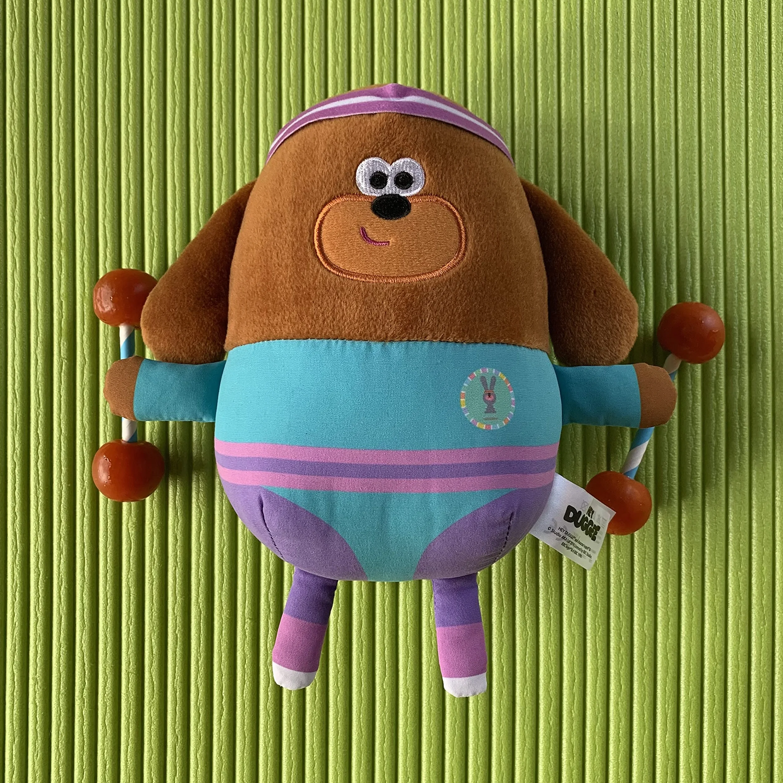 Hey Duggee 2157 Fitness Duggee, miękka zabawka, brązowa