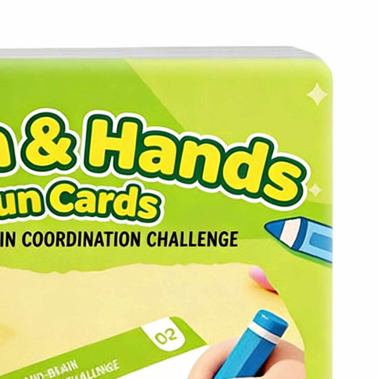 Karty treningowe do rozwoju mózgu - zestaw do nauki umysłu, zabawne karty do ćwiczeń umysłowych, akcesoria do gier edukacyjnych z designem col