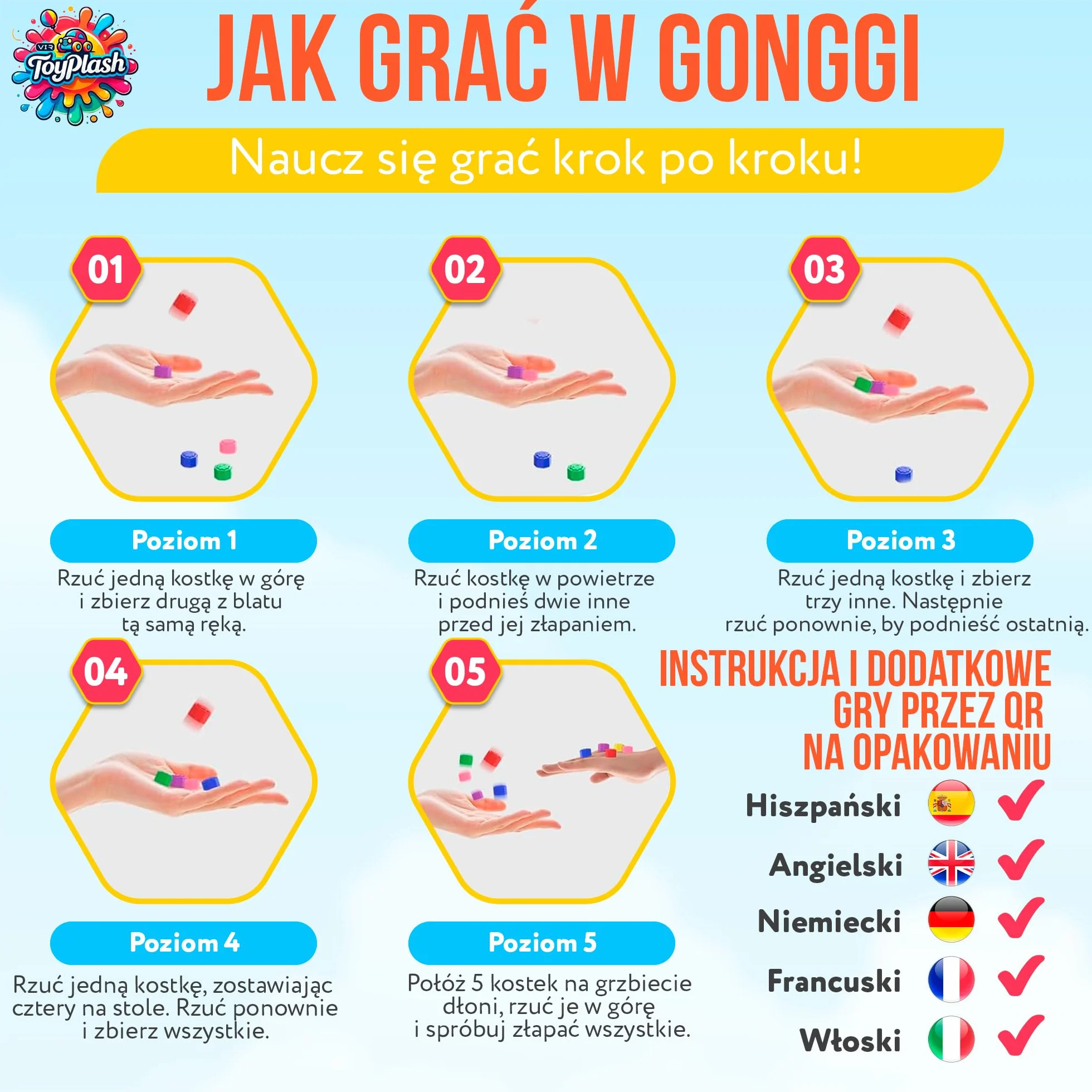 Zestaw 5 Oryginalnych Koreańskich Kamieni Gonggi - Kolorowe Elementy Gry Gong-gi - Tradycyjna Koreańska Gra Zręcznościowa dla Dzieci i Dorosłych (Etui)