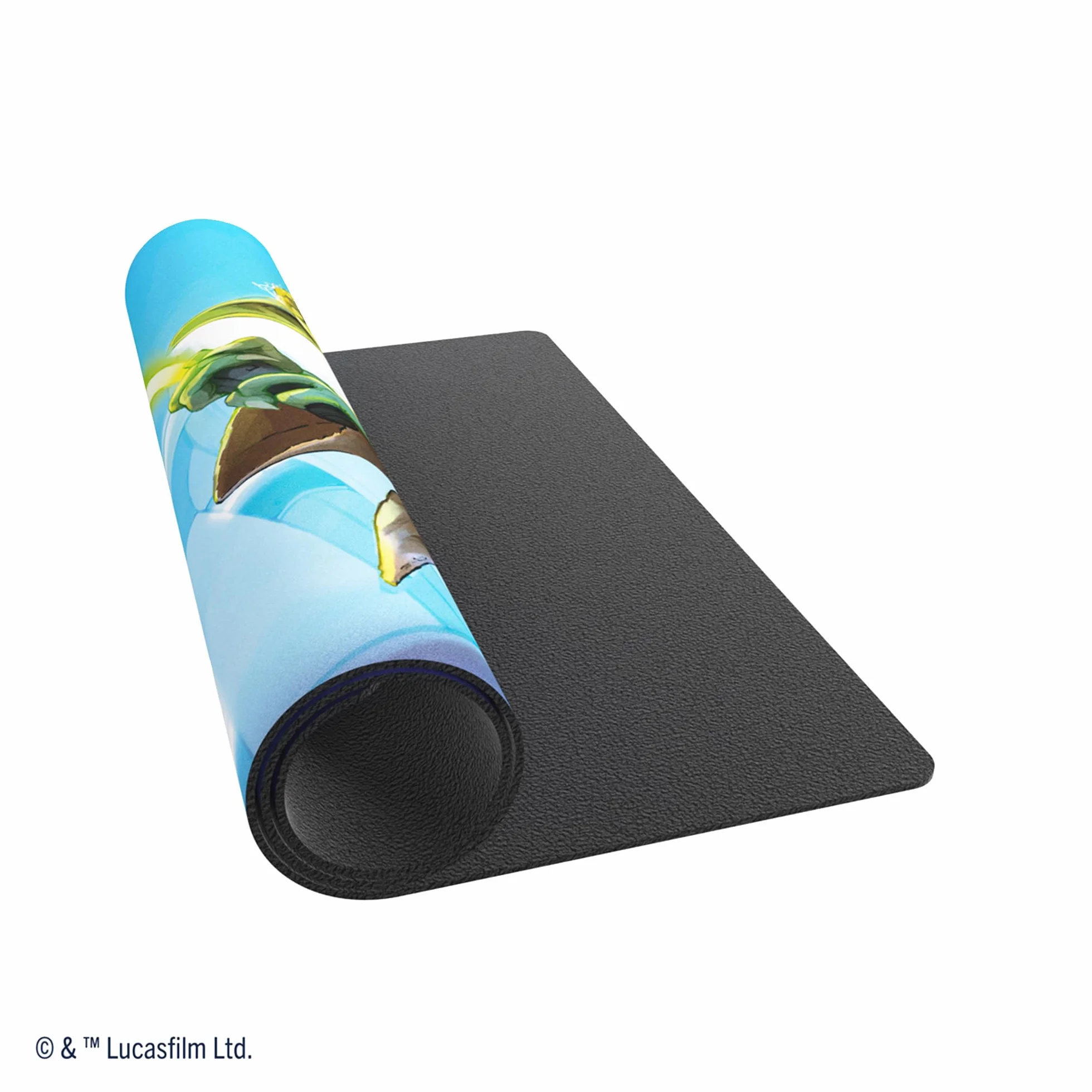 Star Wars Unlimited Yoda PRIME GAME MAT - oficjalnie licencjonowany kolorowy nadruk Playmat, Slip-Resistant 24" by 14" Rubber Mat, kompatybilny z TCG i LCGs, Made by Gamegenic