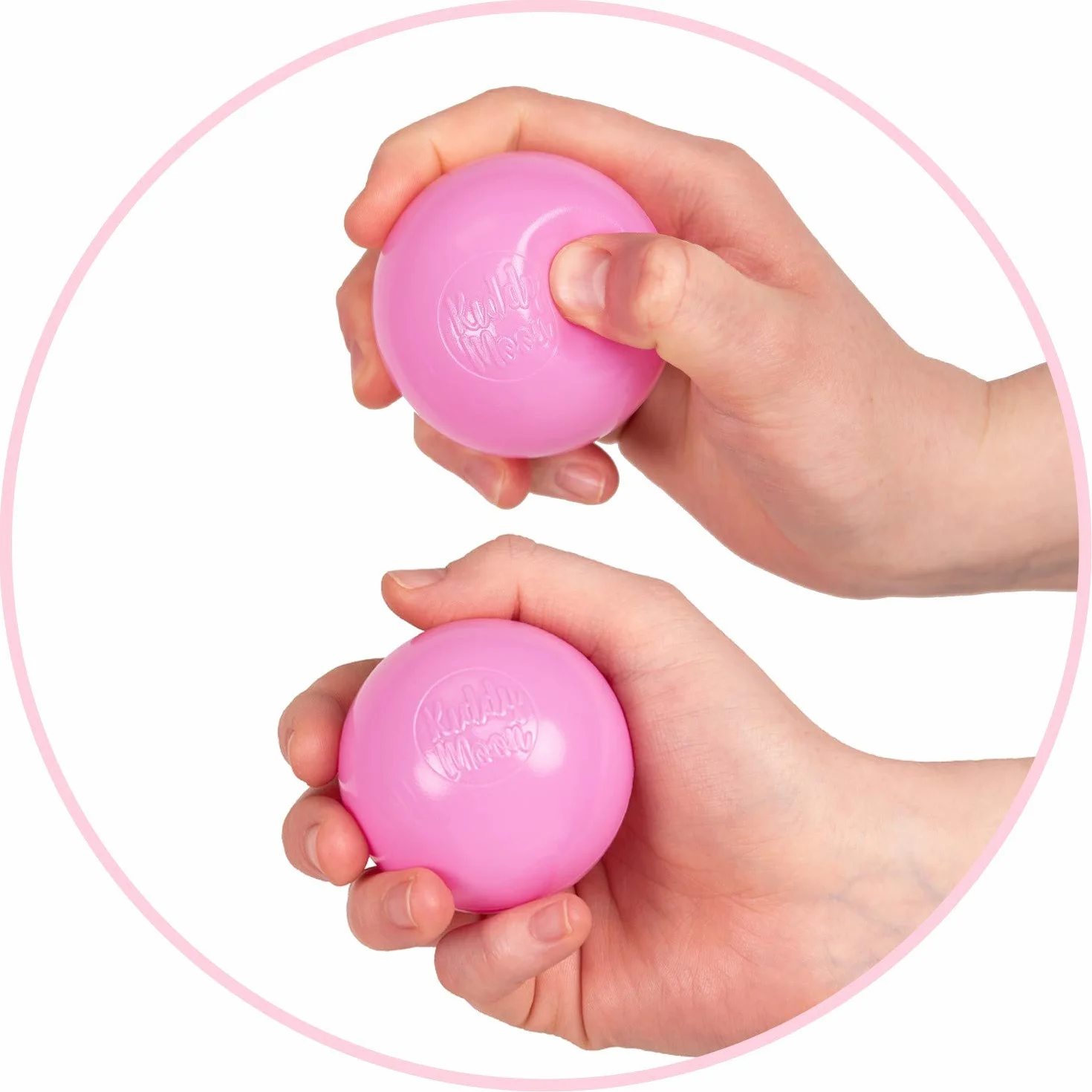 KiddyMoon Plastikowe Piłeczki ∅ 6cm dla Dzieci, Wielokolorowe Zestawy Kulek do Zabawy