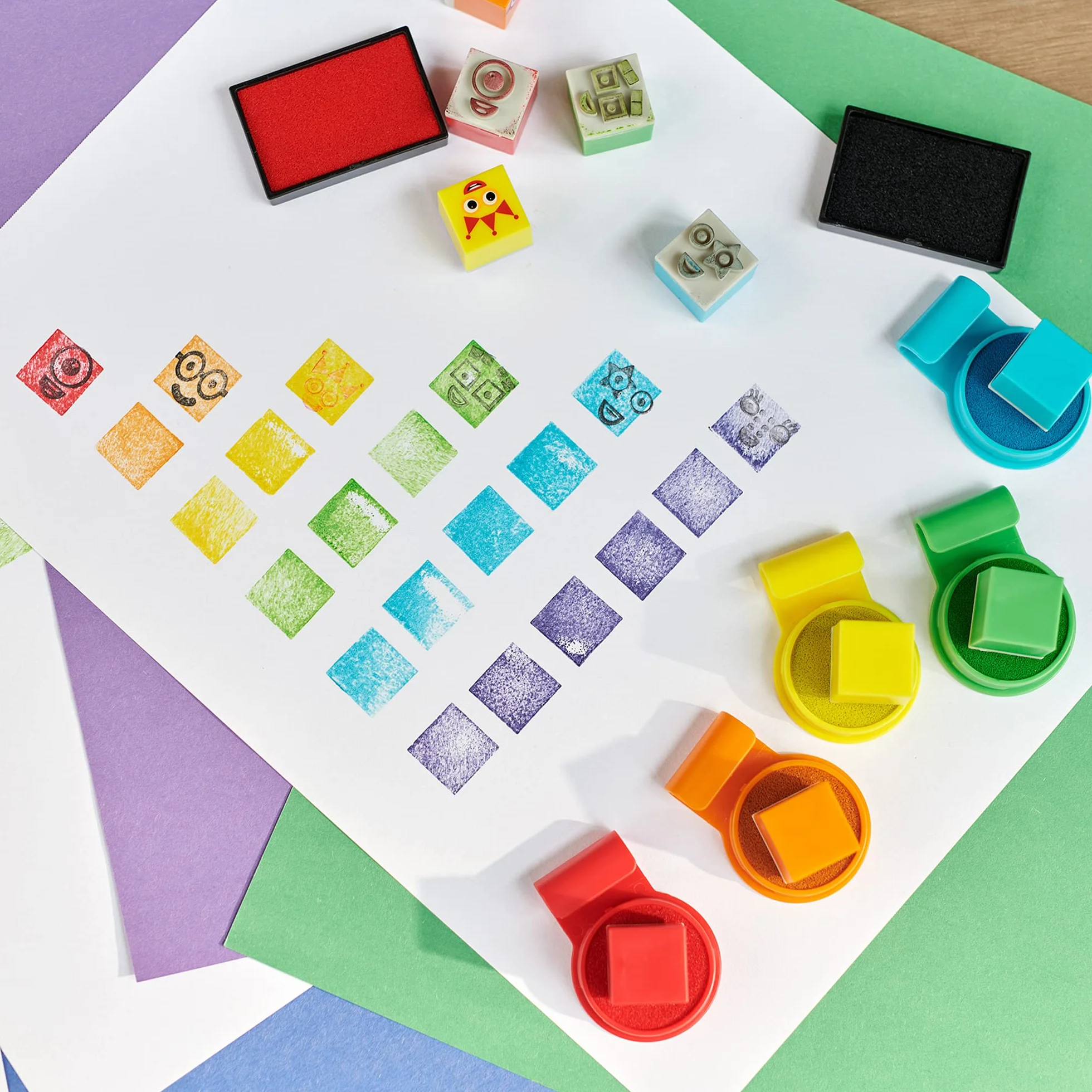 Learning Resources Numer Bloki Stampolina Park Pieczatka 32-Kawalki Aktywnosc Zestaw